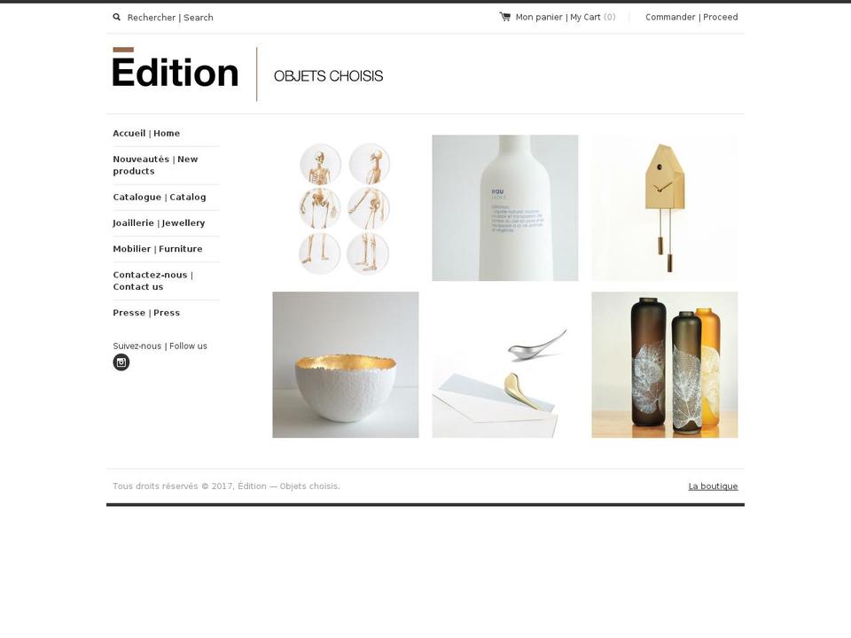 editionboutique.com shopify website screenshot