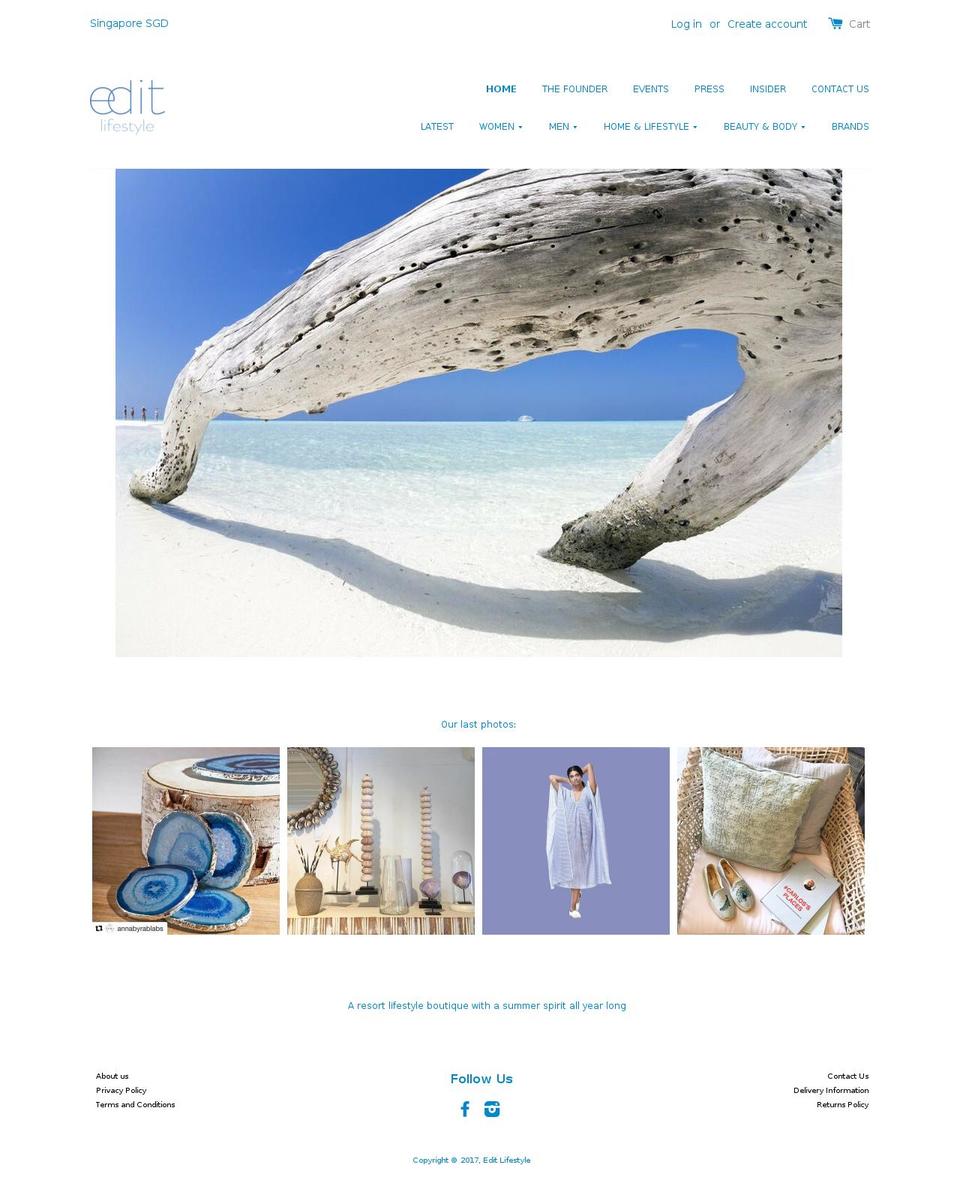 editlifestyle.com shopify website screenshot