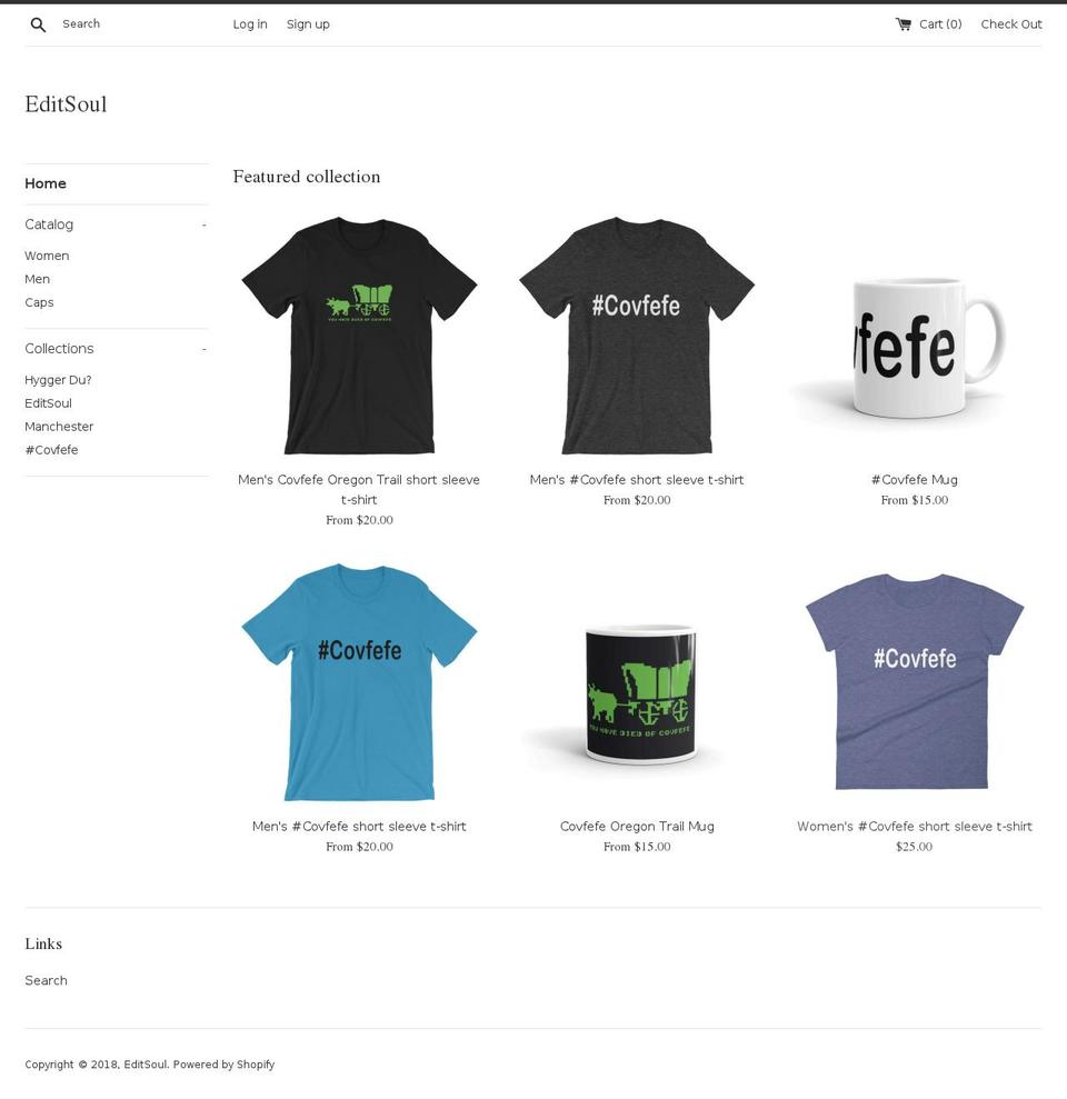 editsoul.com — Shopify storefront screenshot