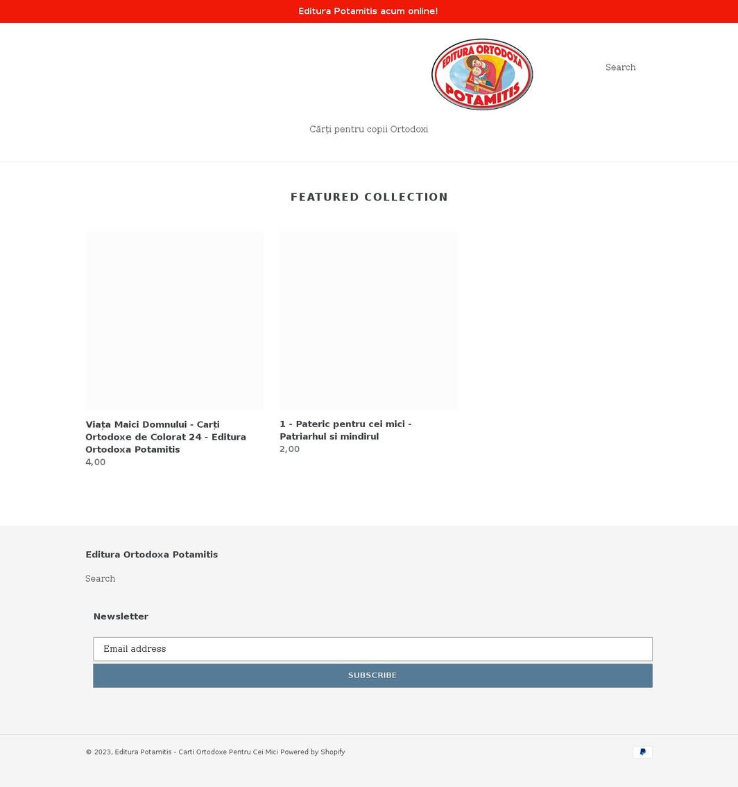 editura-potamitis.com shopify website screenshot