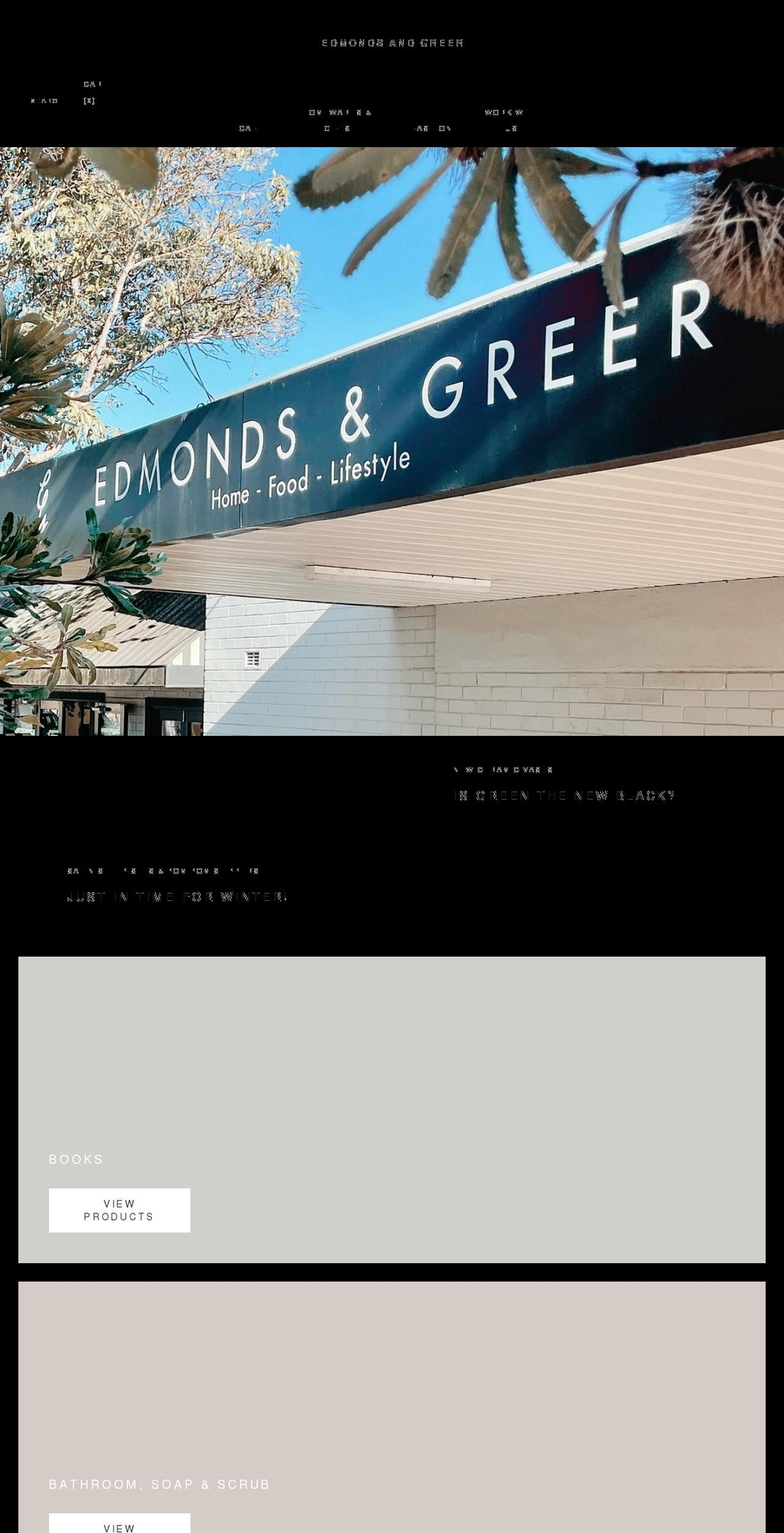 edmondsandgreer.com.au shopify website screenshot