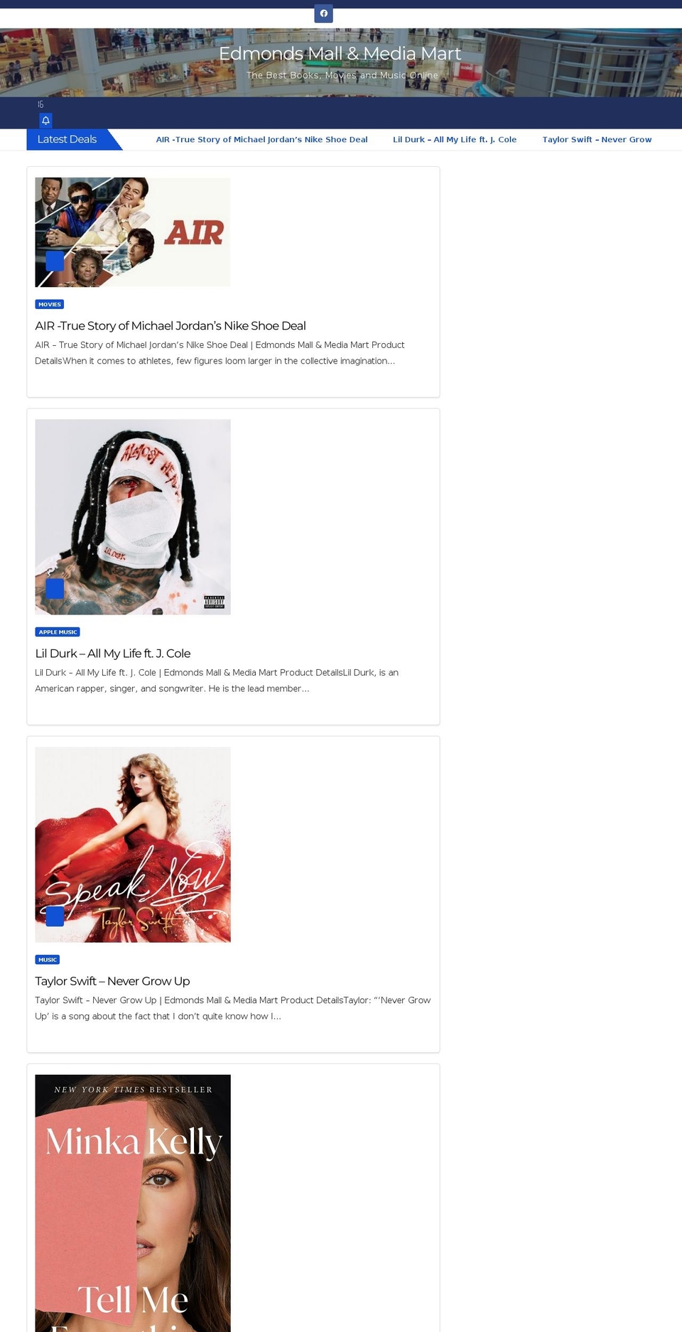 edmondsmall.com shopify website screenshot