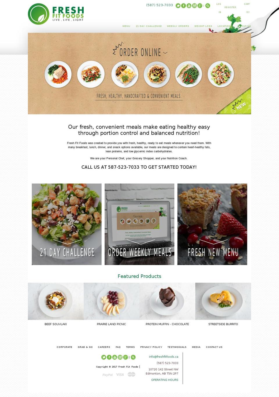 edmontonnutrition.com shopify website screenshot