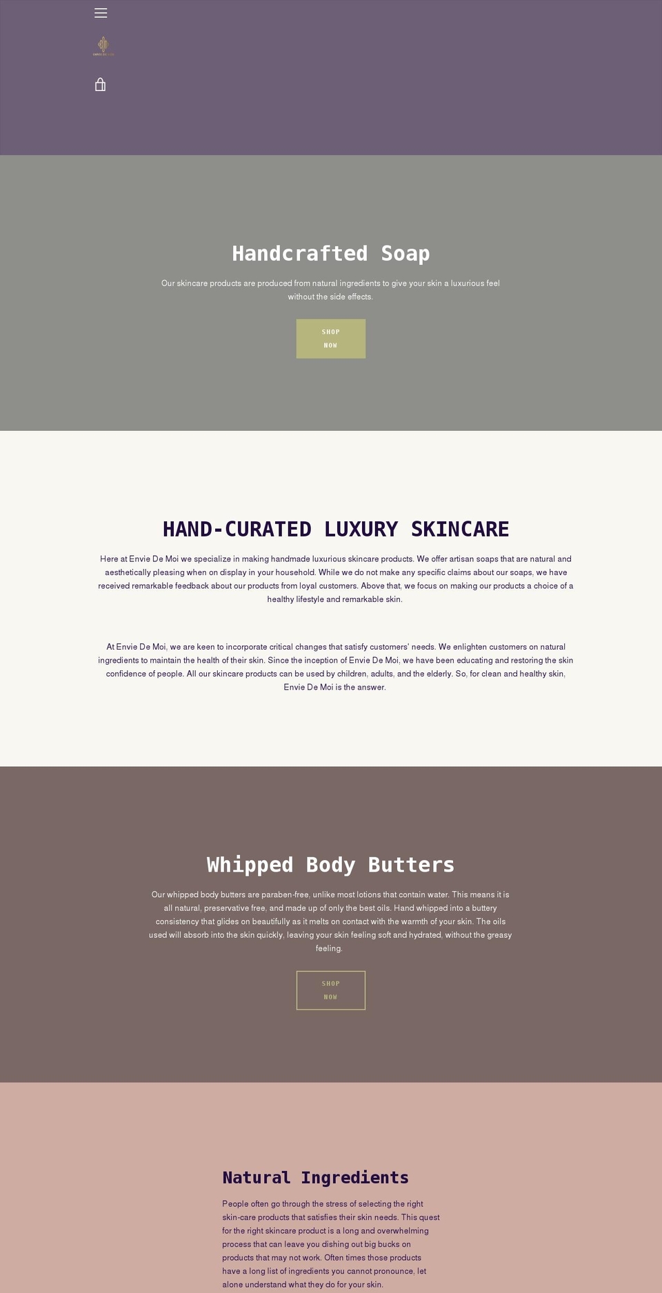 edmskin.com shopify website screenshot
