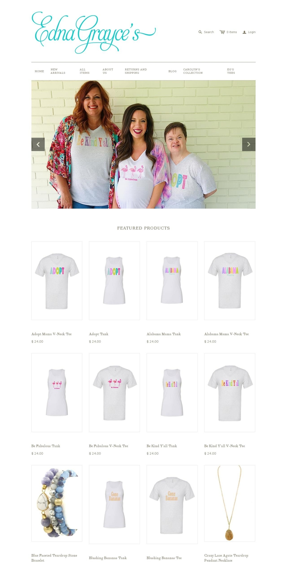 ednagraycesblog.com — Shopify storefront screenshot