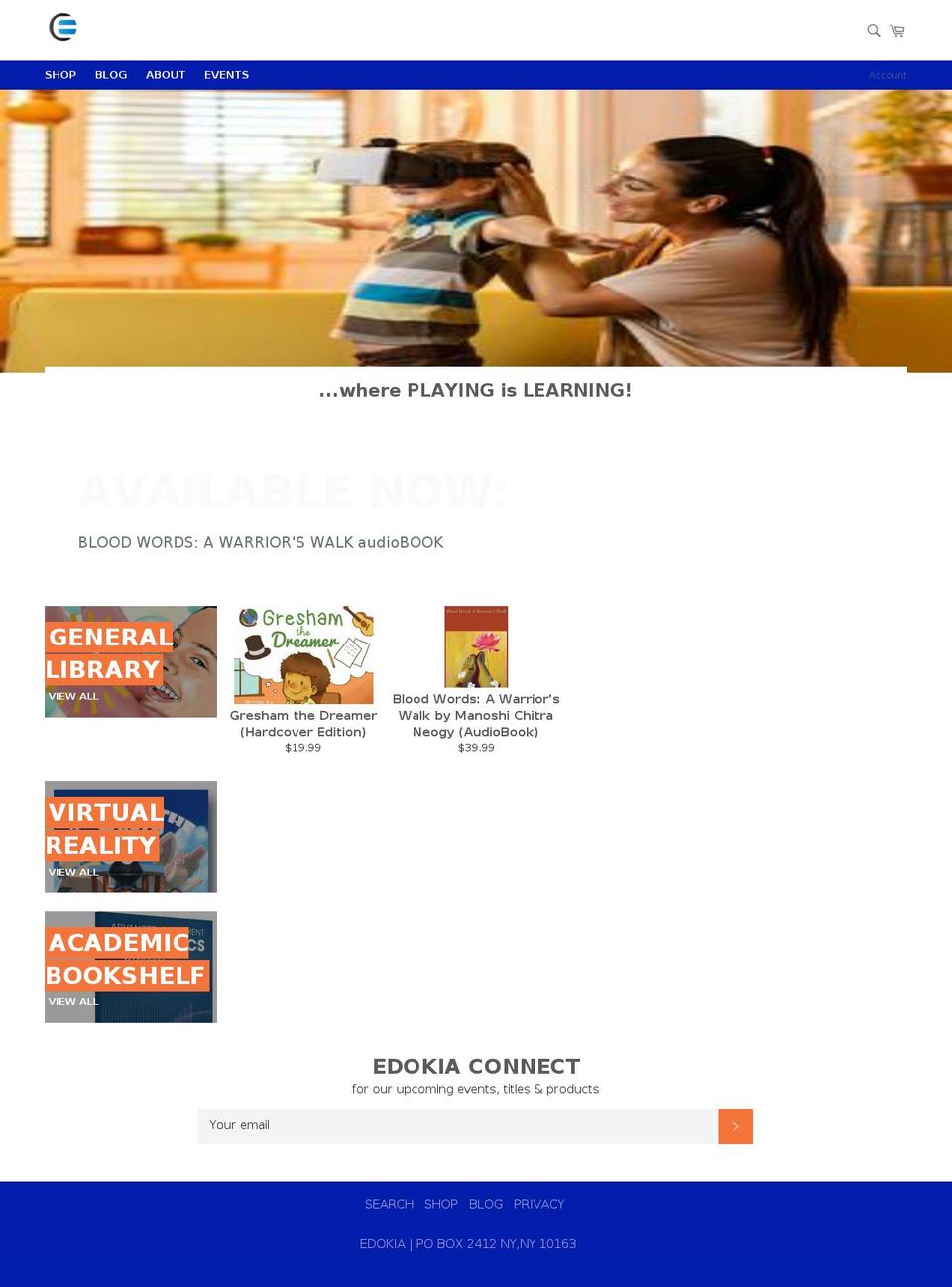 edokia.com shopify website screenshot