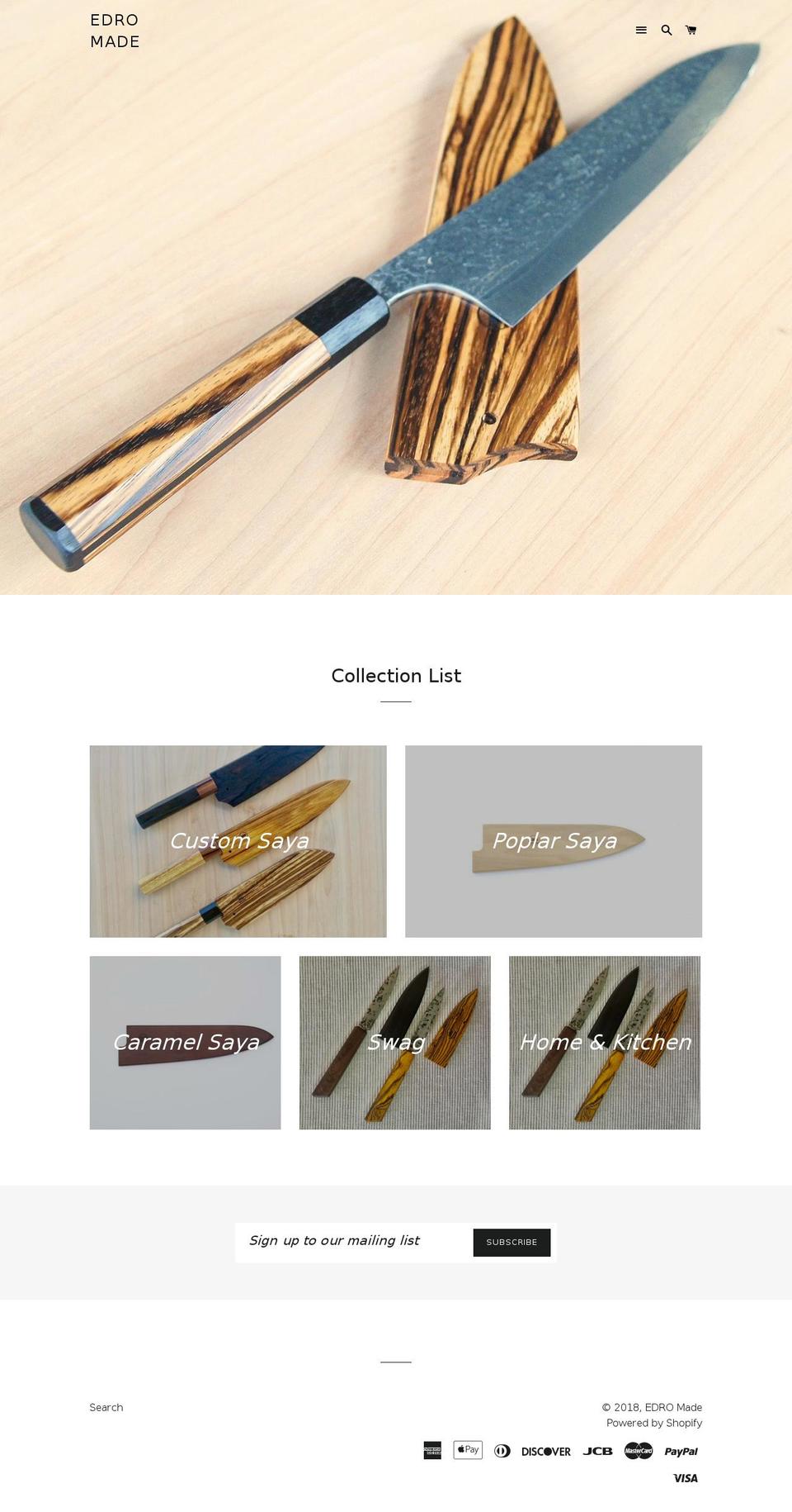 edro-made.myshopify.com shopify website screenshot