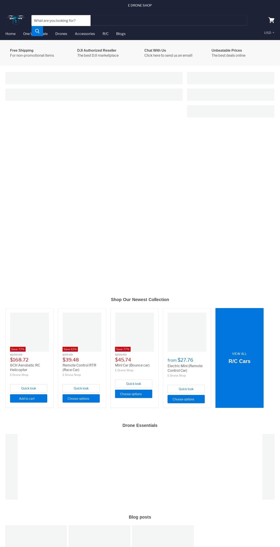 edroneshop.com — Shopify storefront screenshot