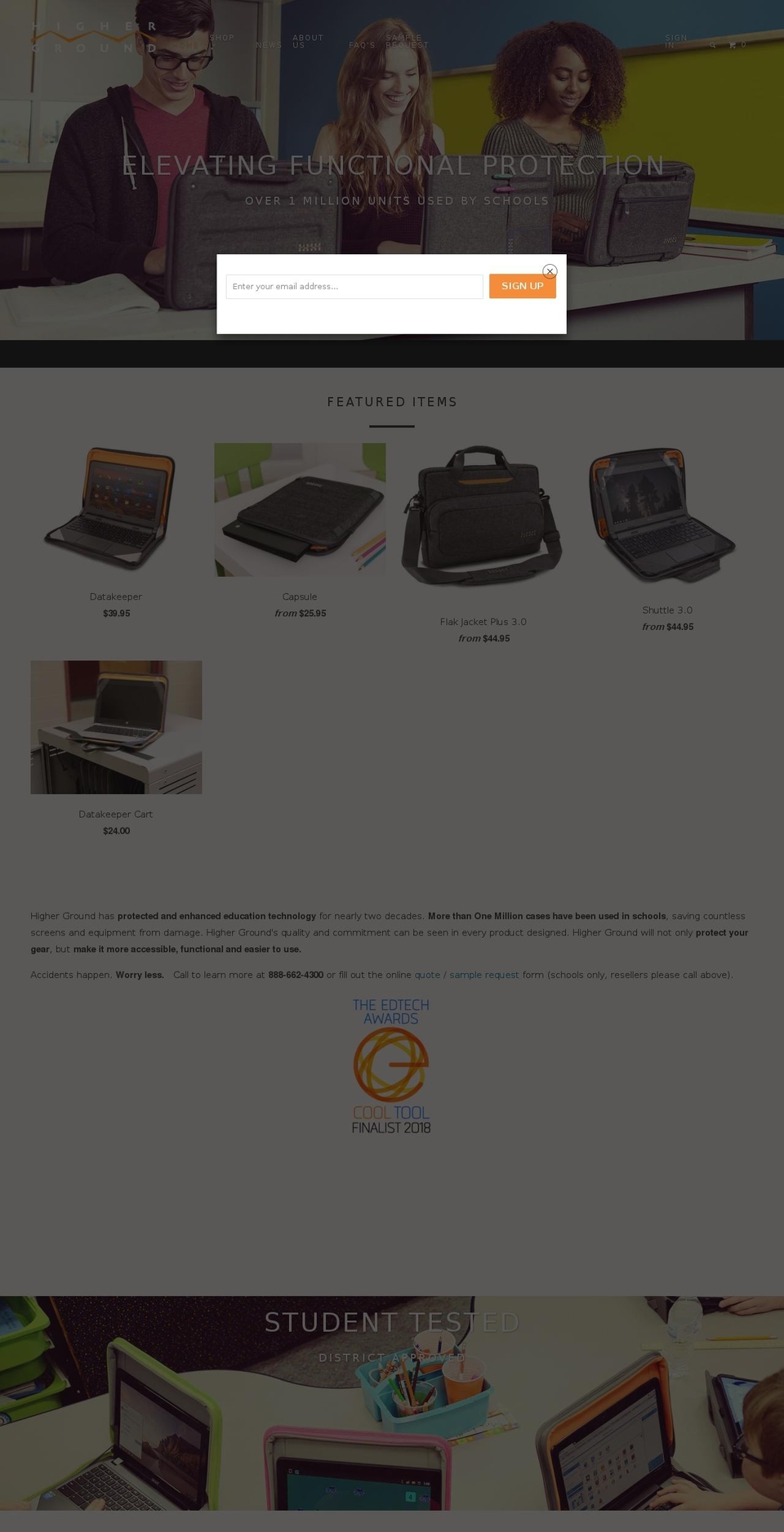 HG ORIGINAL SITE - Parallax Shopify theme site example edtechone2one.com