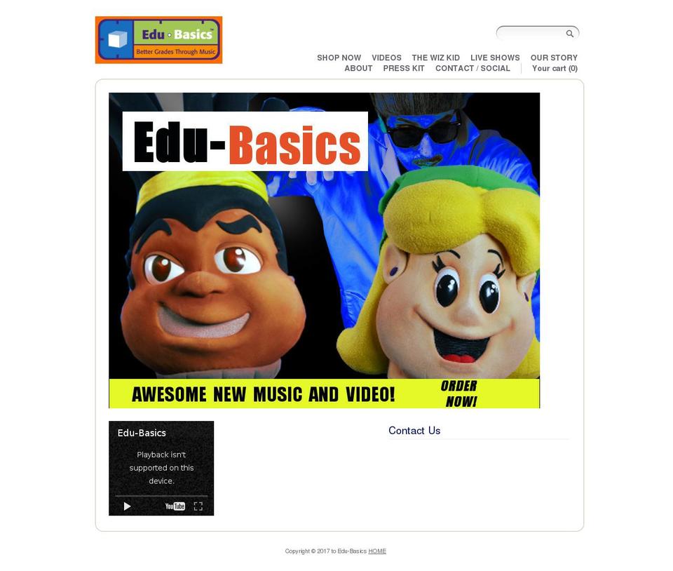 edu-basics.com shopify website screenshot