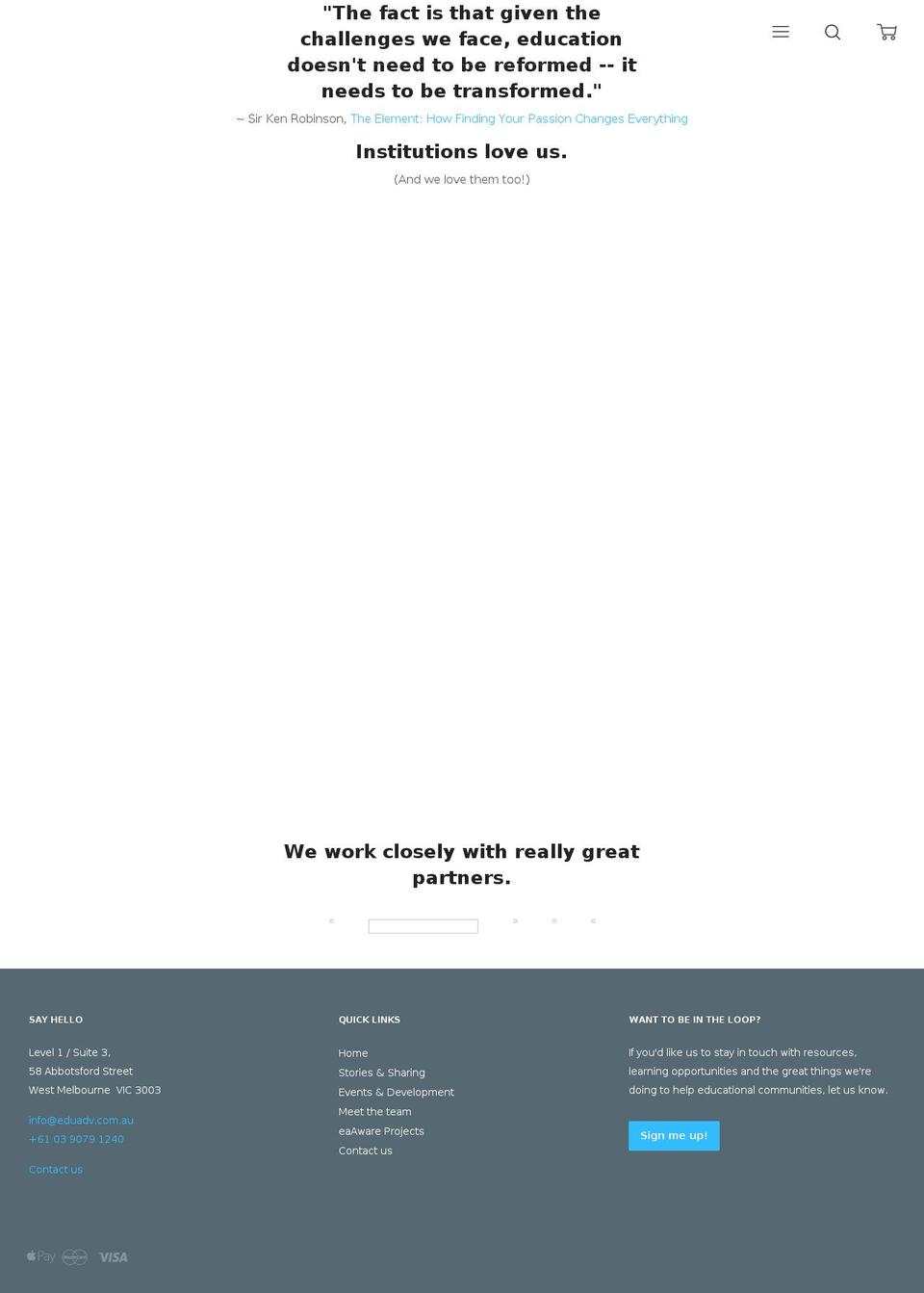 eduadv.com.au shopify website screenshot