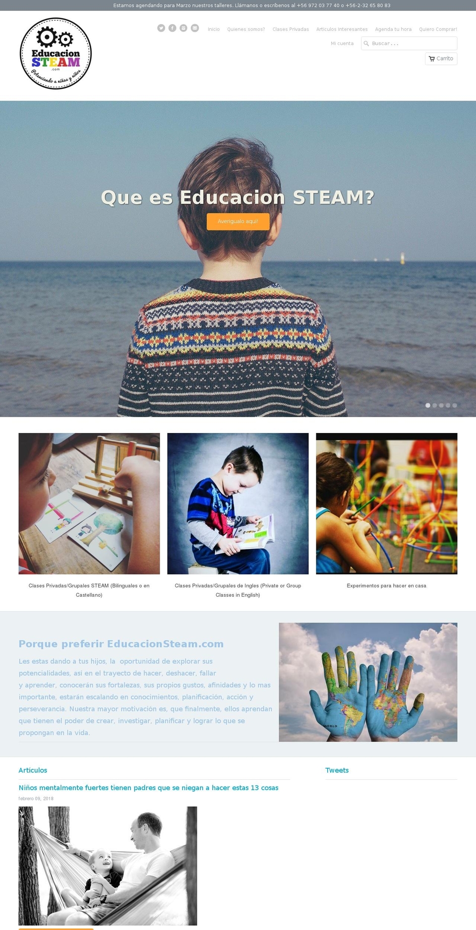 educacionsteam.com shopify website screenshot
