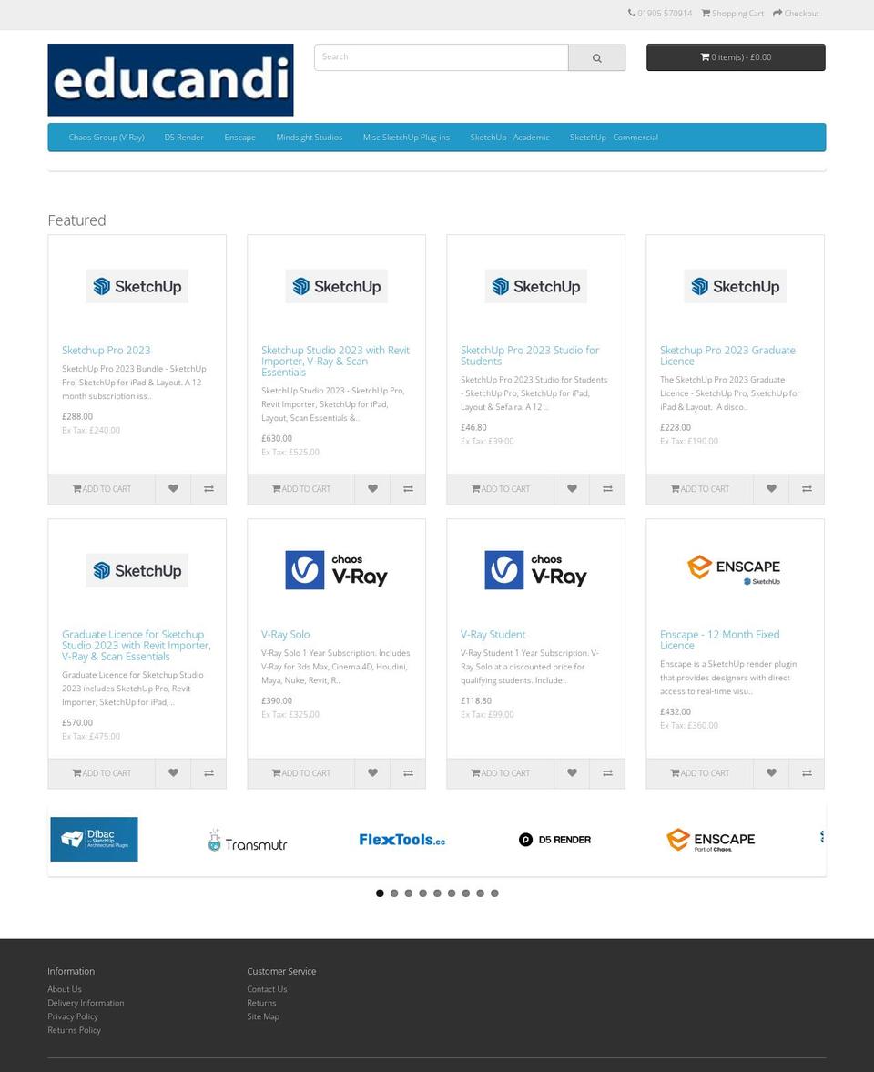educandi.co.uk shopify website screenshot