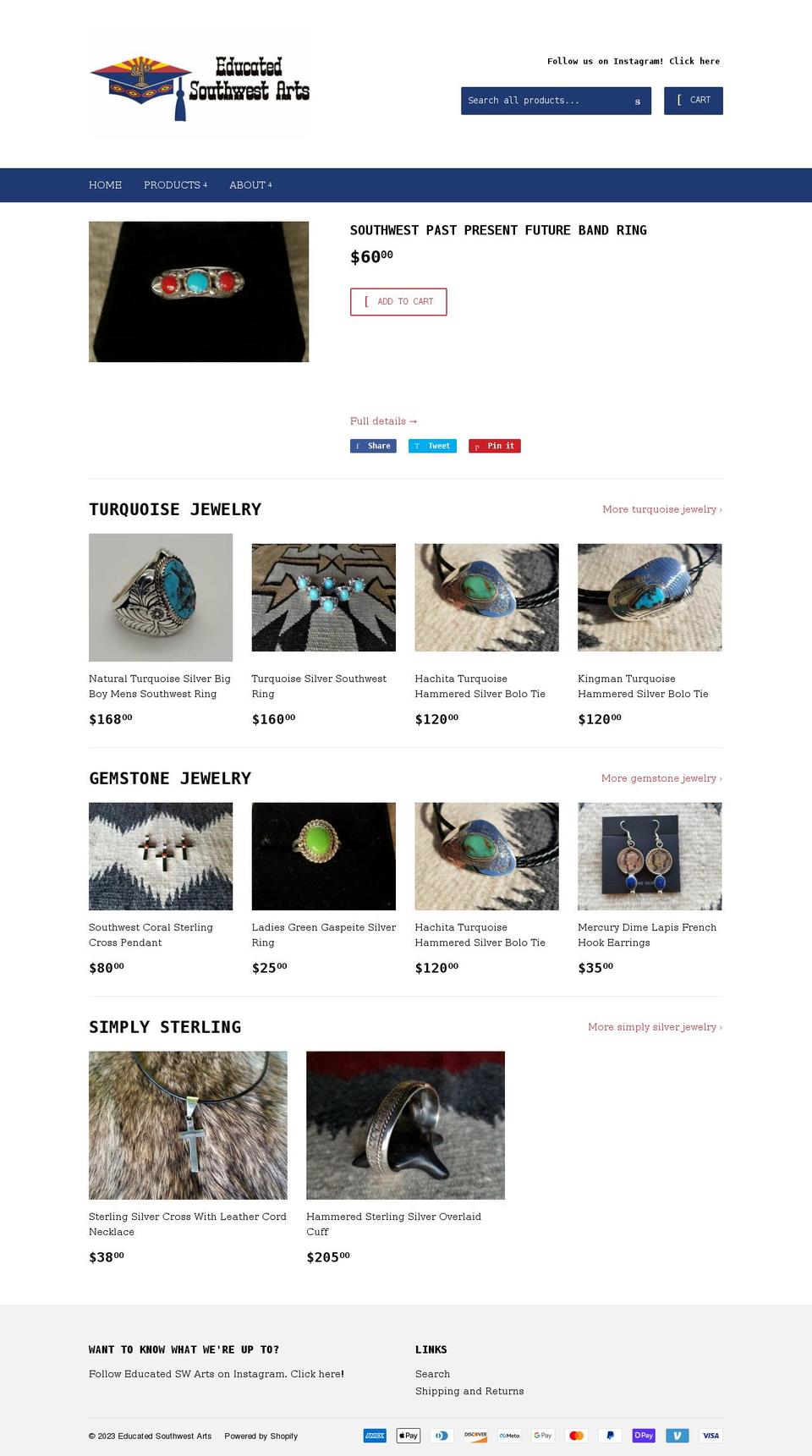 educated-arts.com shopify website screenshot
