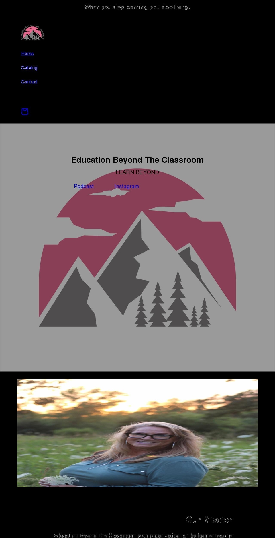 educationbeyondtheclassroom.org shopify website screenshot