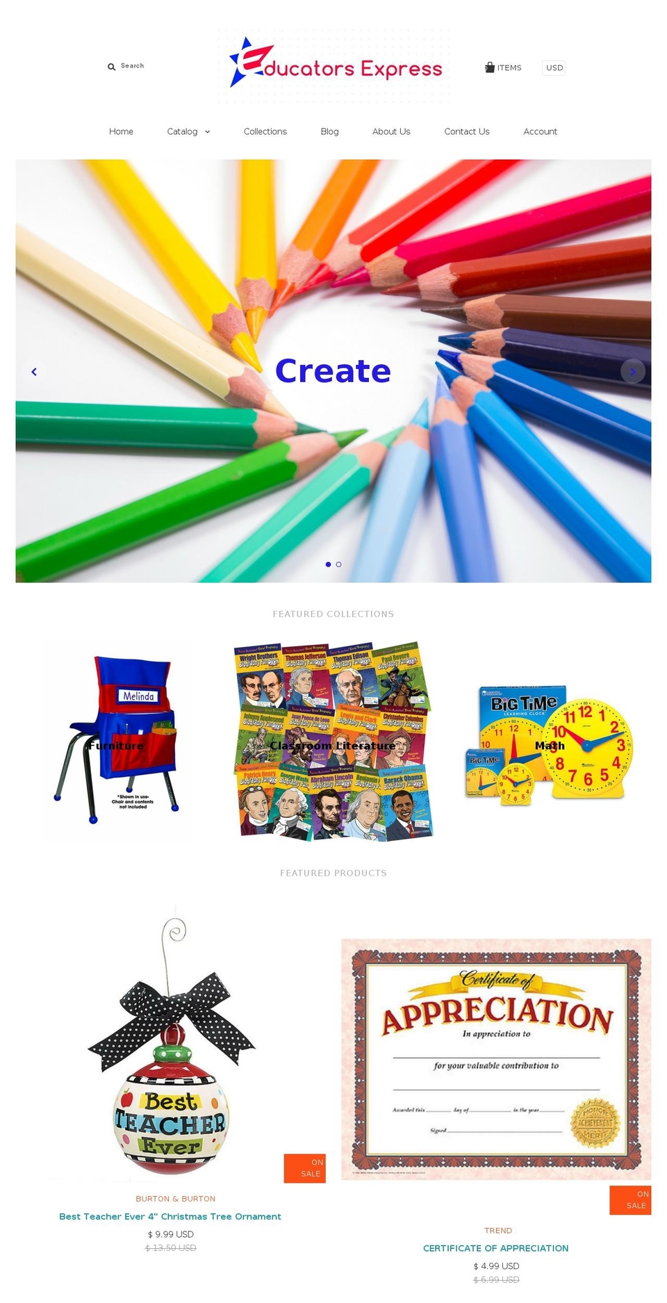 educatorsxpress.com shopify website screenshot