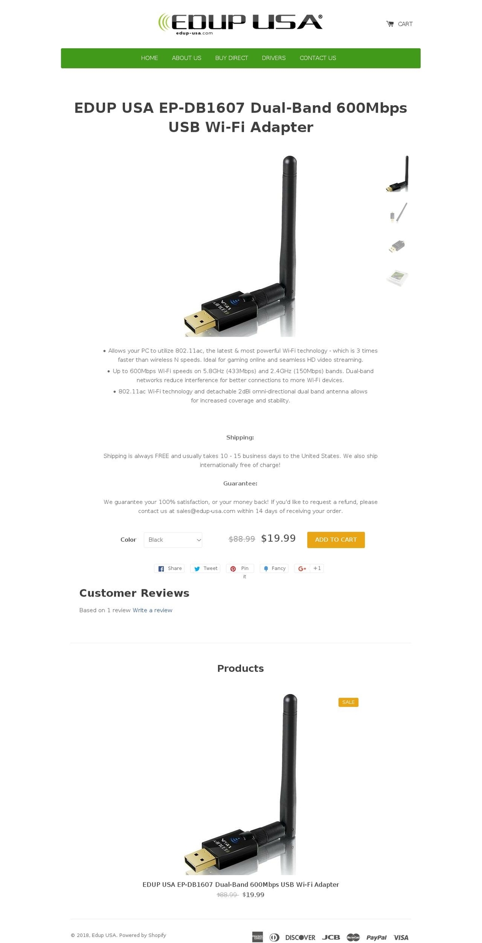 edup-usa.com — Shopify storefront screenshot