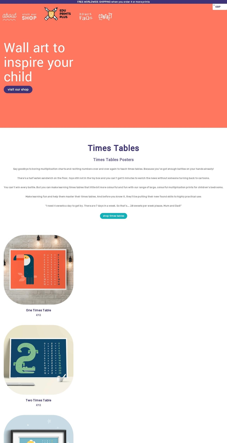 Edu Prints Plus Shopify theme site example eduprintplus.com