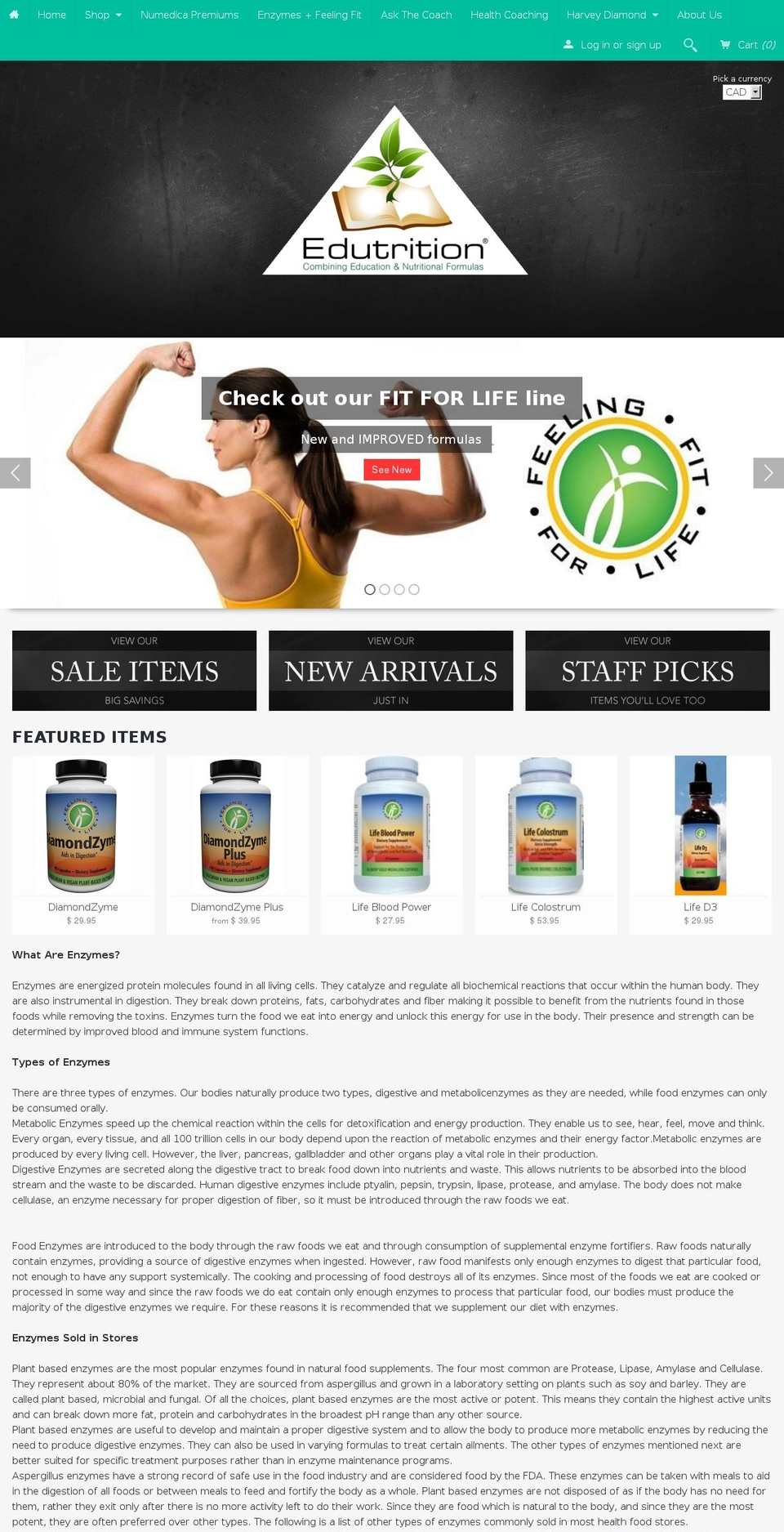 edutritionformulas.com — Shopify storefront screenshot