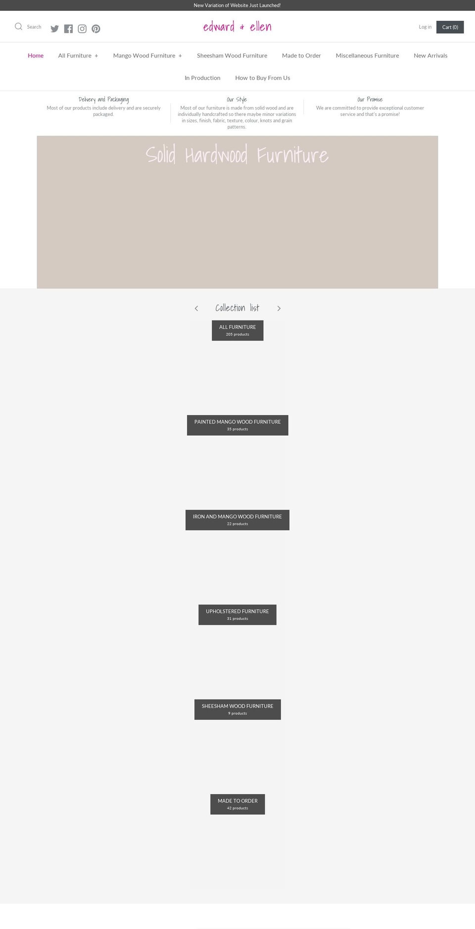 edwardandellen.com shopify website screenshot