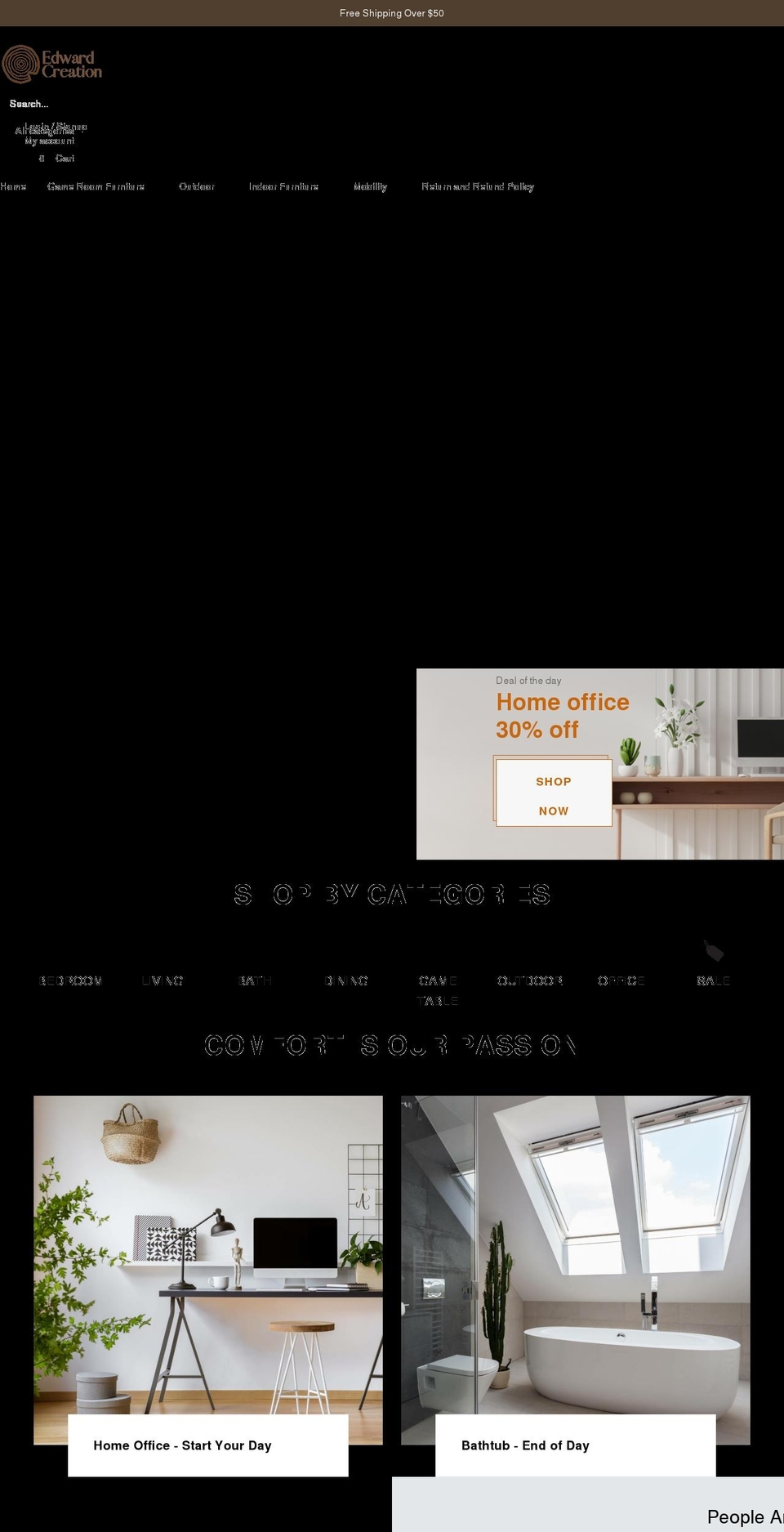 edwardcreation.com shopify website screenshot