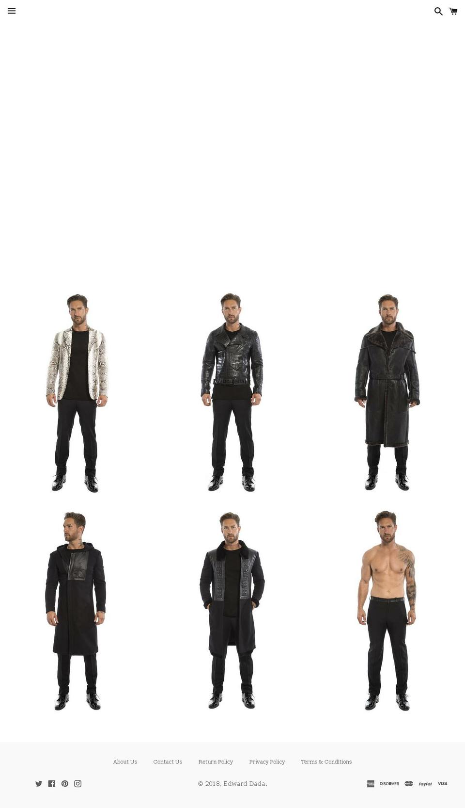 edwarddada.com — Shopify storefront screenshot