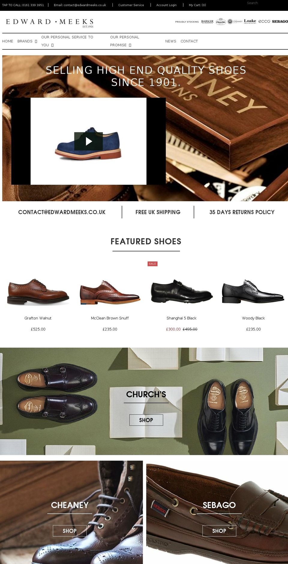 edwardmeeks.co.uk shopify website screenshot