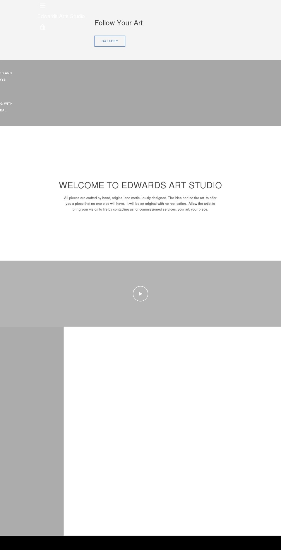 edwardsartstudio.com shopify website screenshot