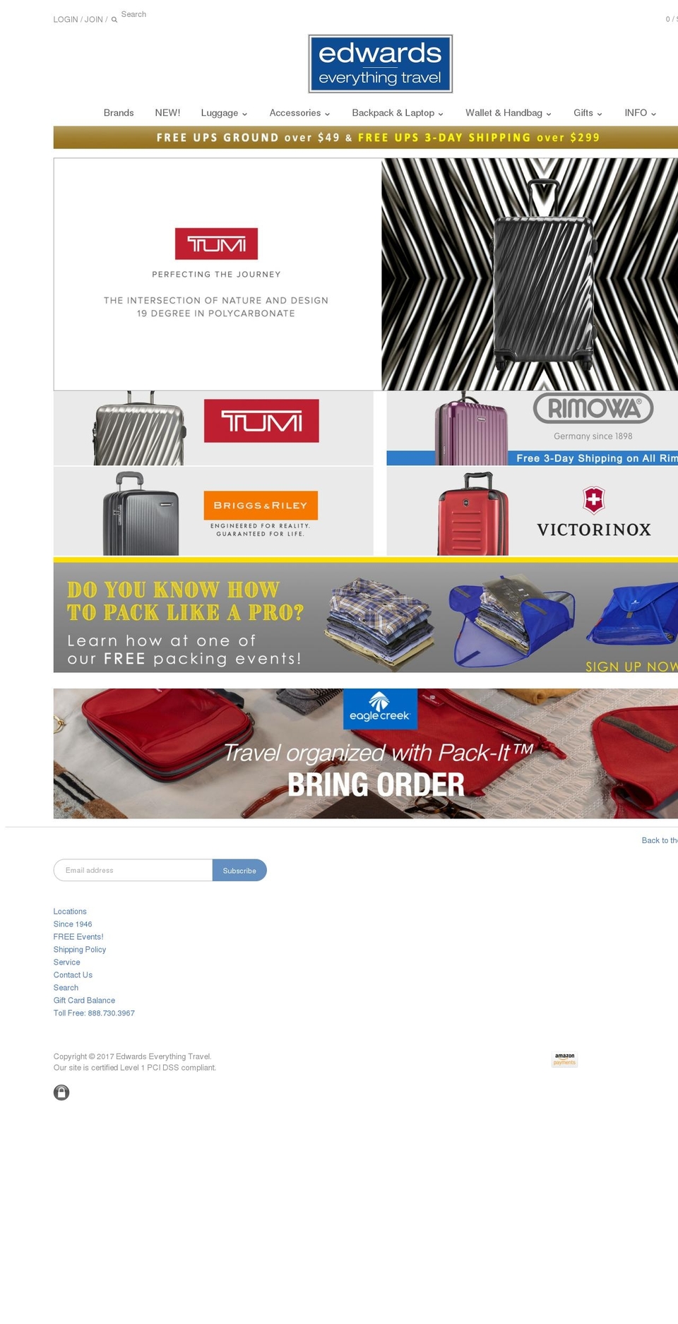 edwardstravels.com shopify website screenshot