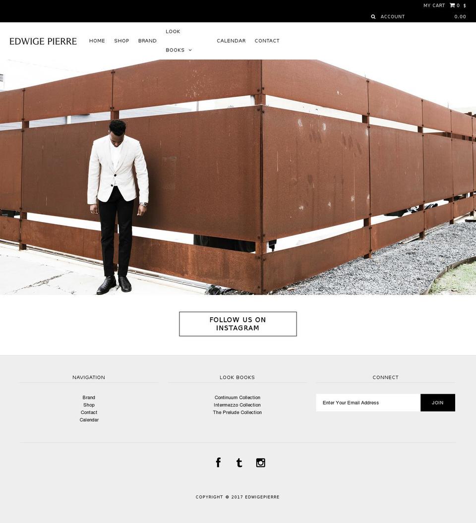 edwigepierredesigns.com shopify website screenshot