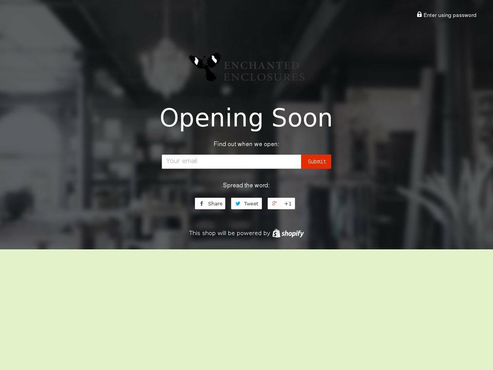 eenclosures.com — Shopify storefront screenshot
