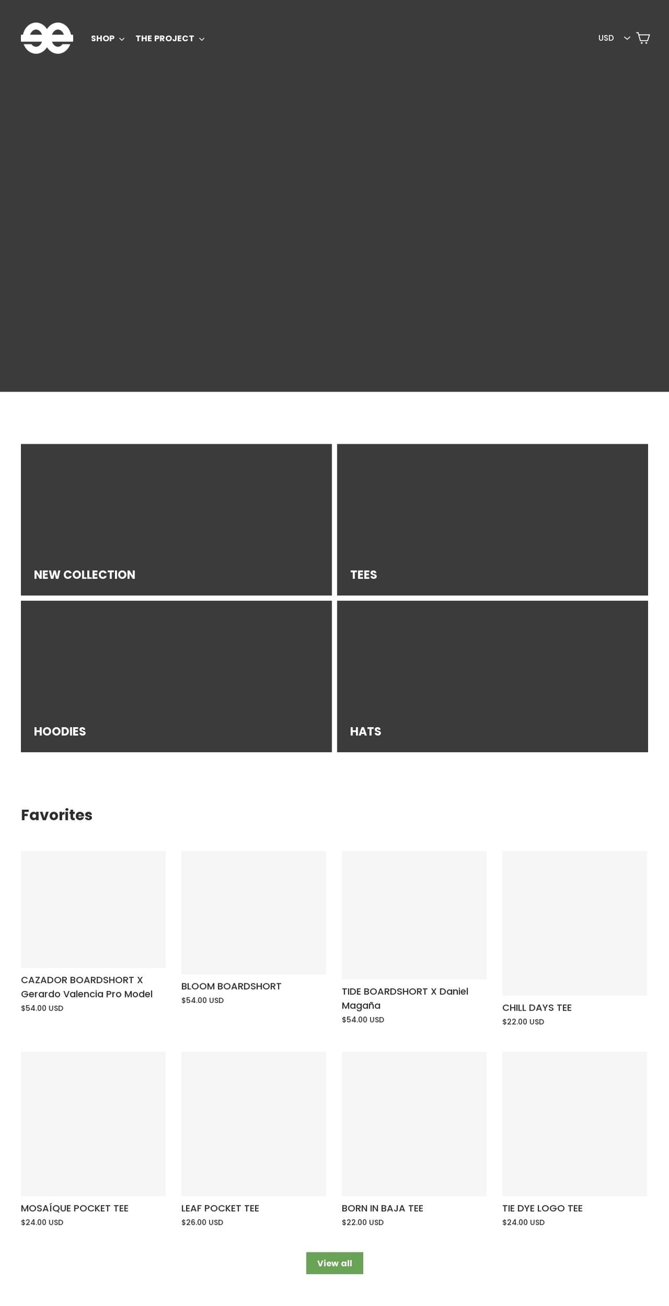 eequilibrium.com — Shopify storefront screenshot