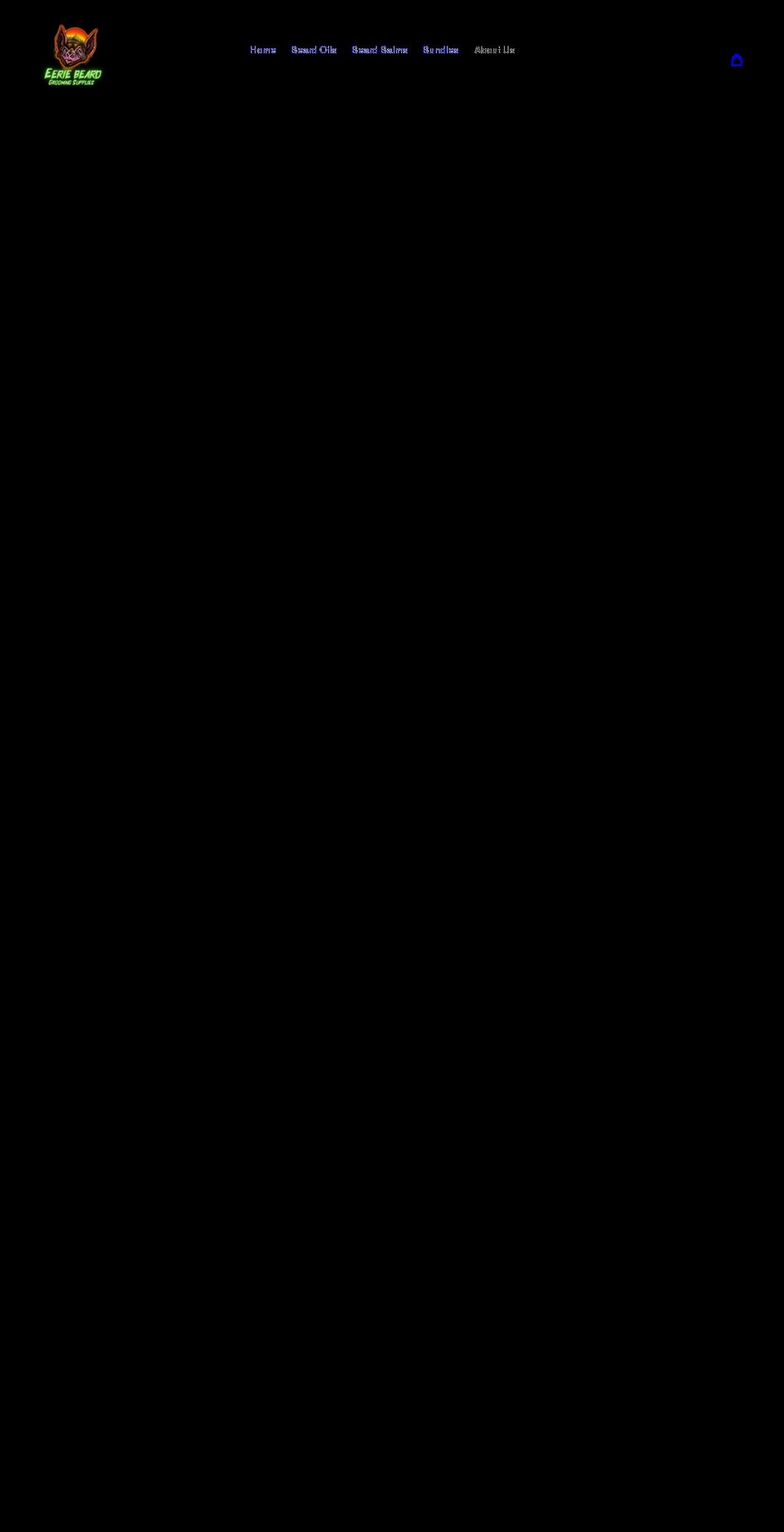 eeriebeard.com shopify website screenshot