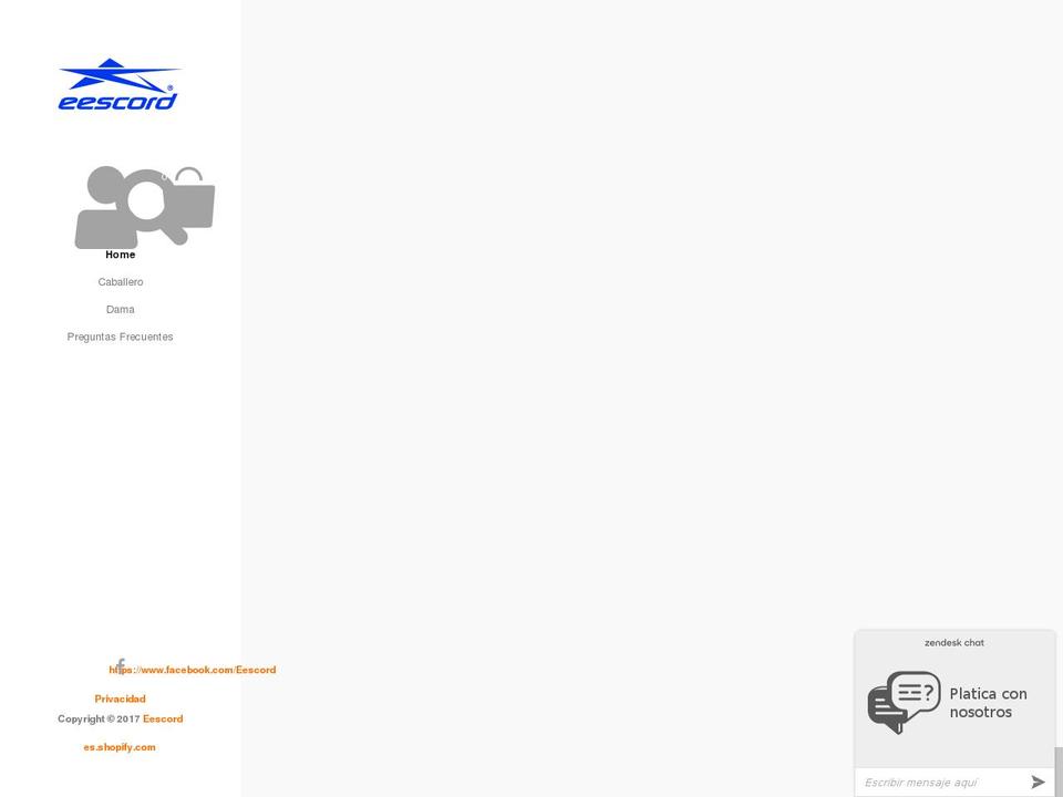 eescordcoleccion.com.mx shopify website screenshot