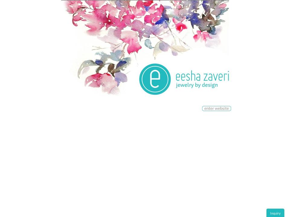 eeshazaveri.com shopify website screenshot