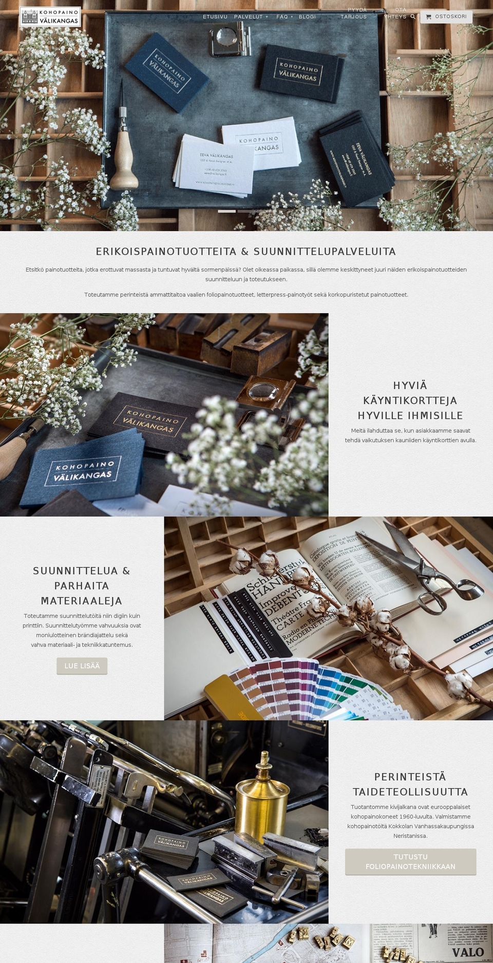eevavalikangas.com — Shopify storefront screenshot