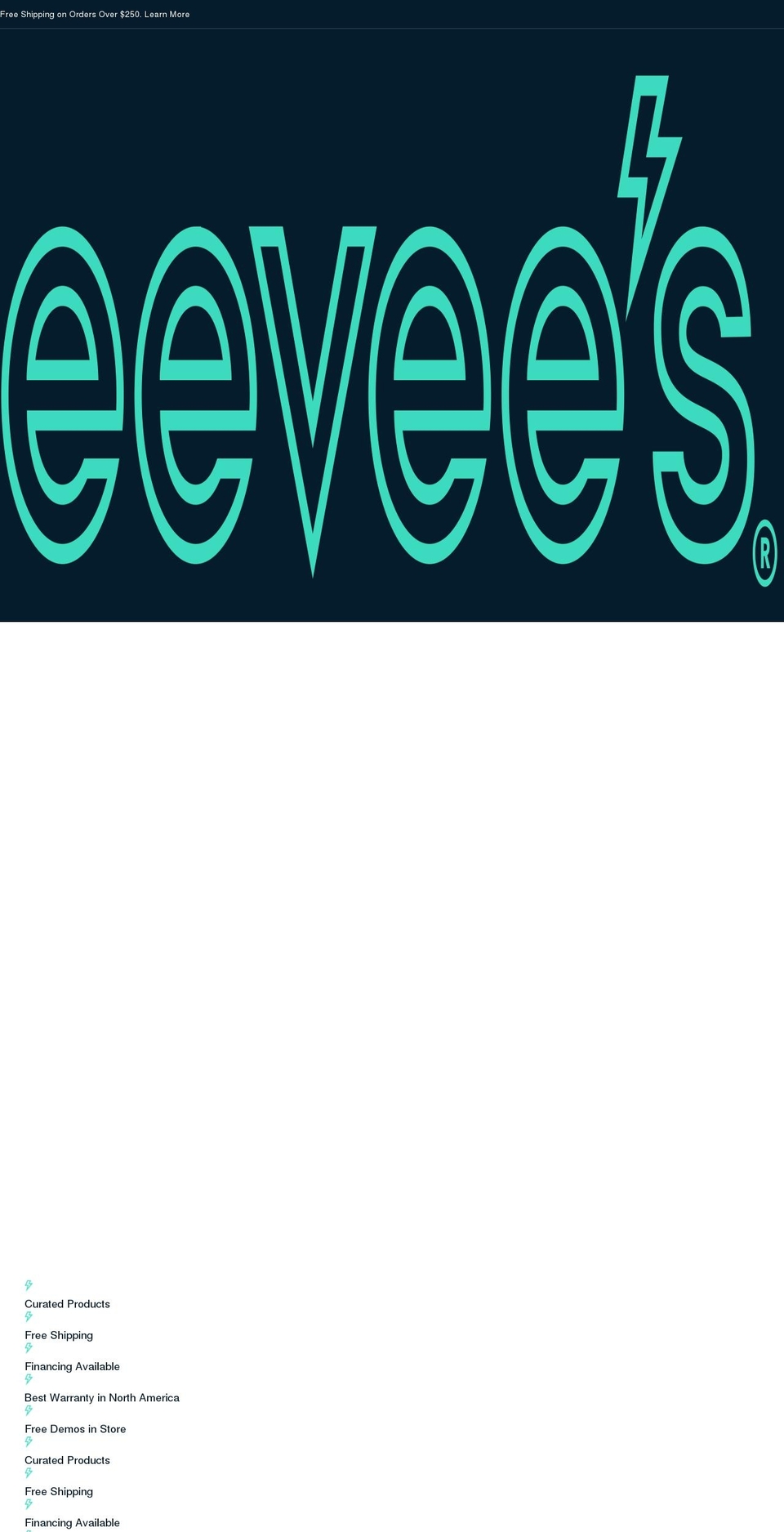 eevees.com shopify website screenshot