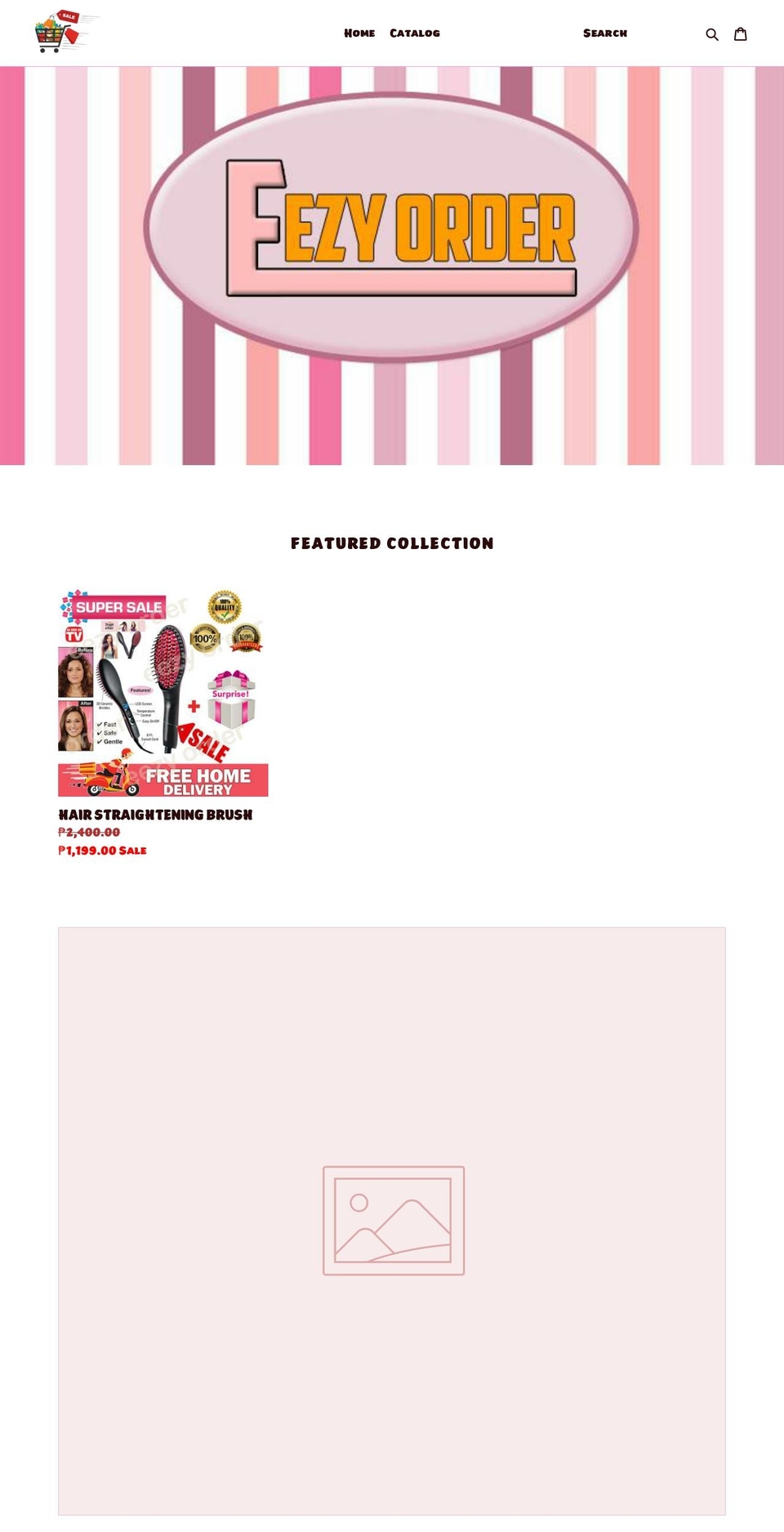 eezyorder.com shopify website screenshot