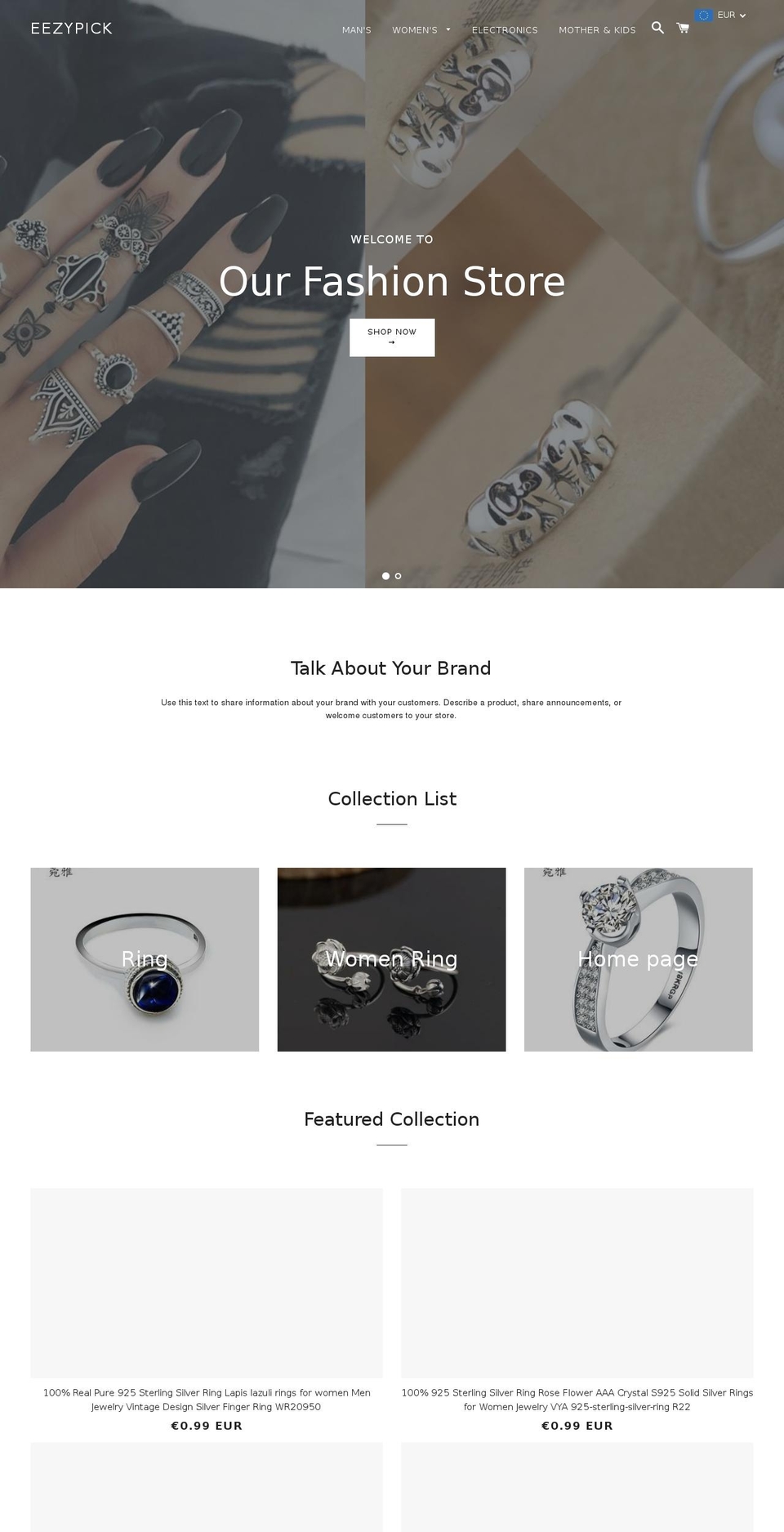 eezypick.com shopify website screenshot