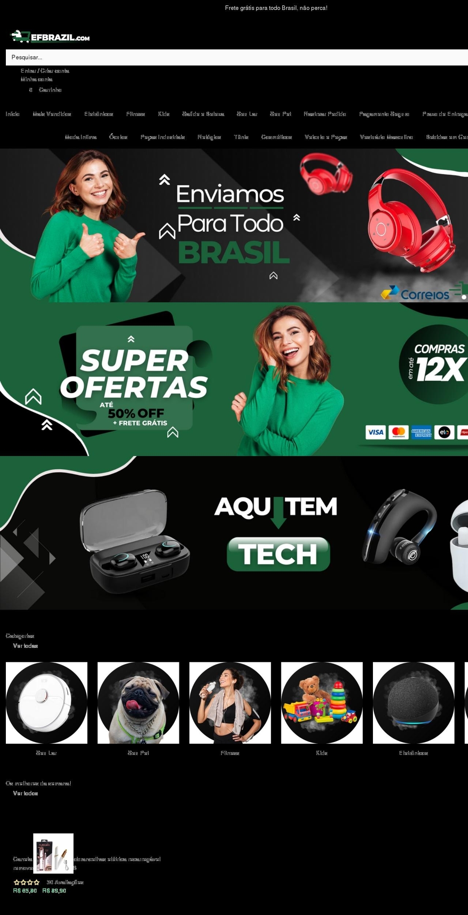 efbrazil.com shopify website screenshot