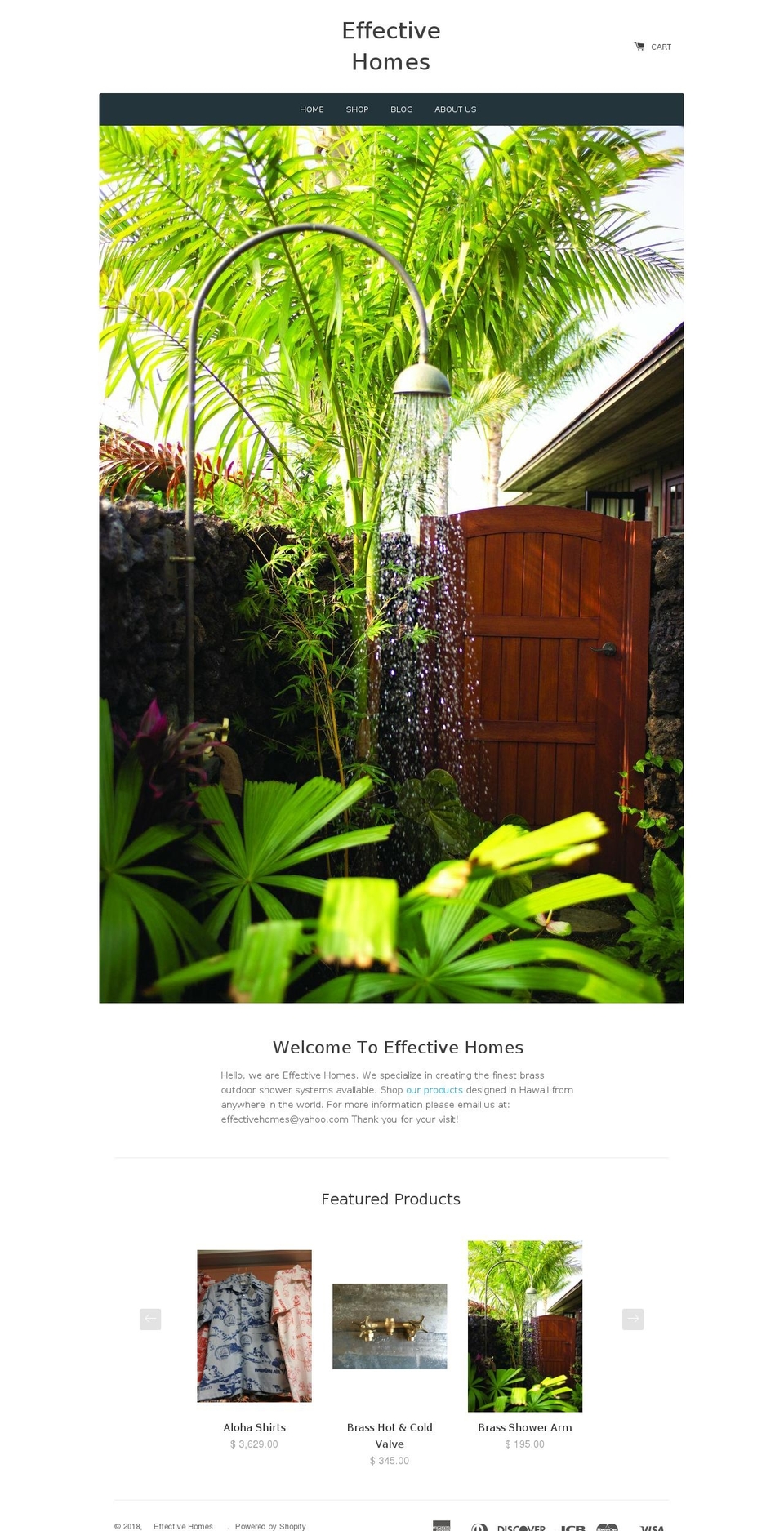 effectivehomes.com shopify website screenshot