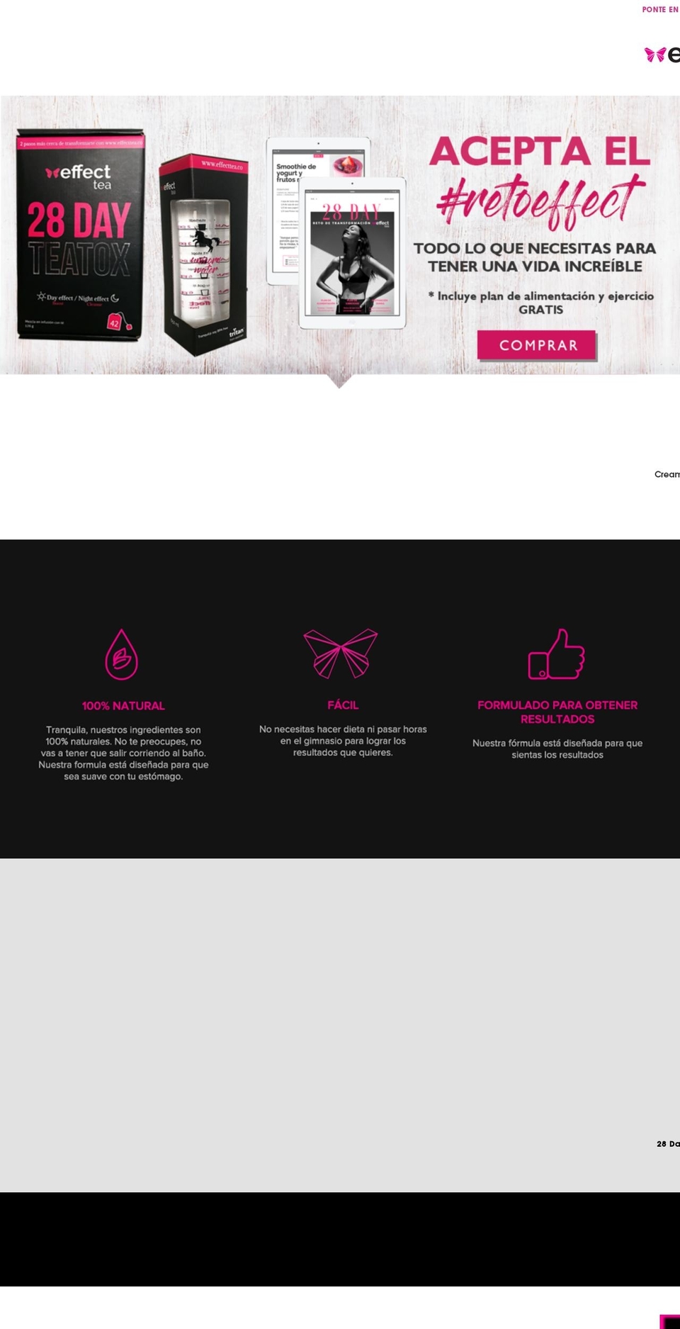 effecttea.co shopify website screenshot