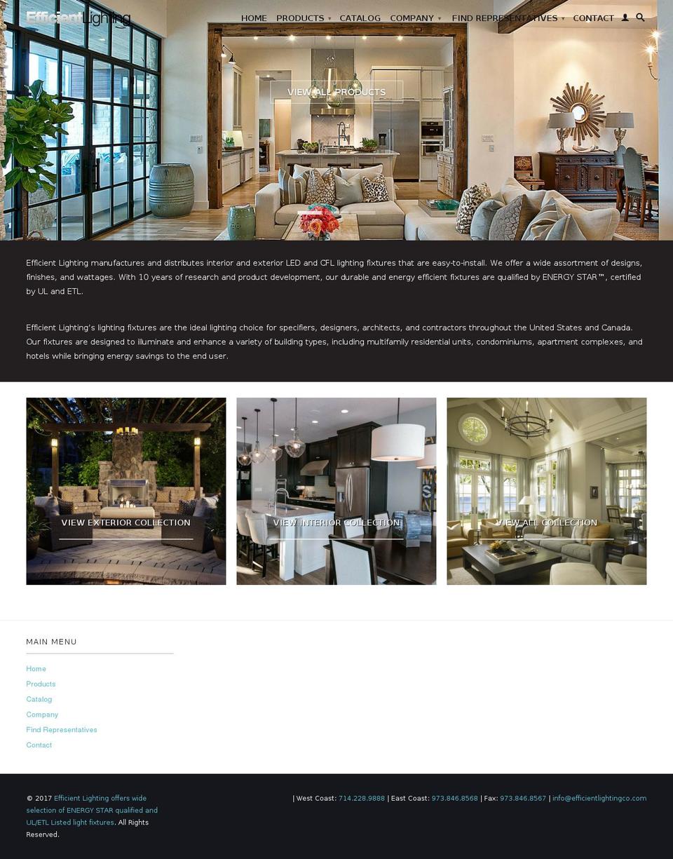 efficientlightingco.com shopify website screenshot