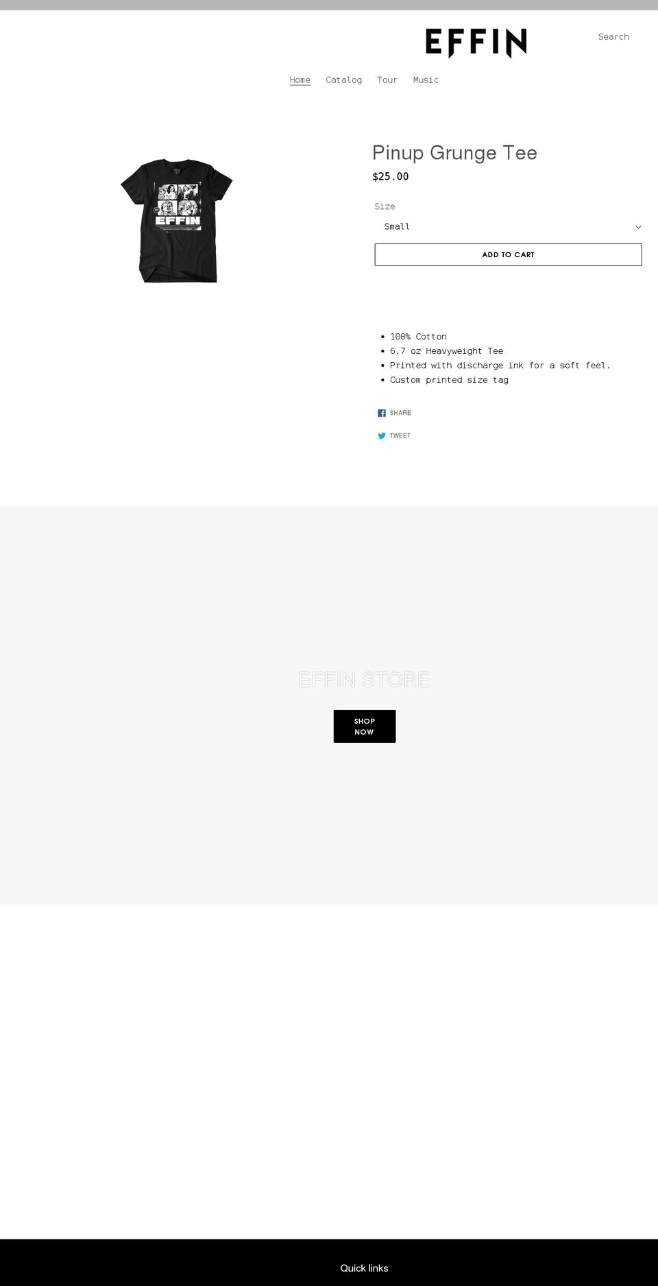 effinofficial.com shopify website screenshot