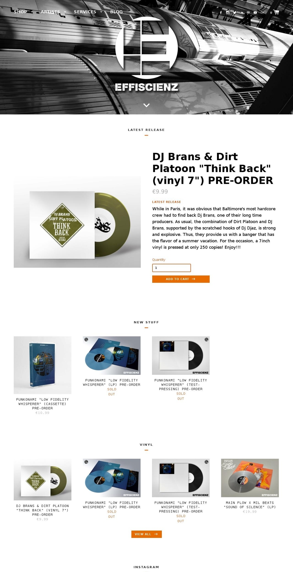effiscienz.com — Shopify storefront screenshot