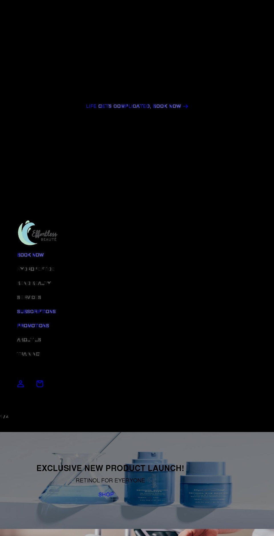 effortlessbeaute.com shopify website screenshot