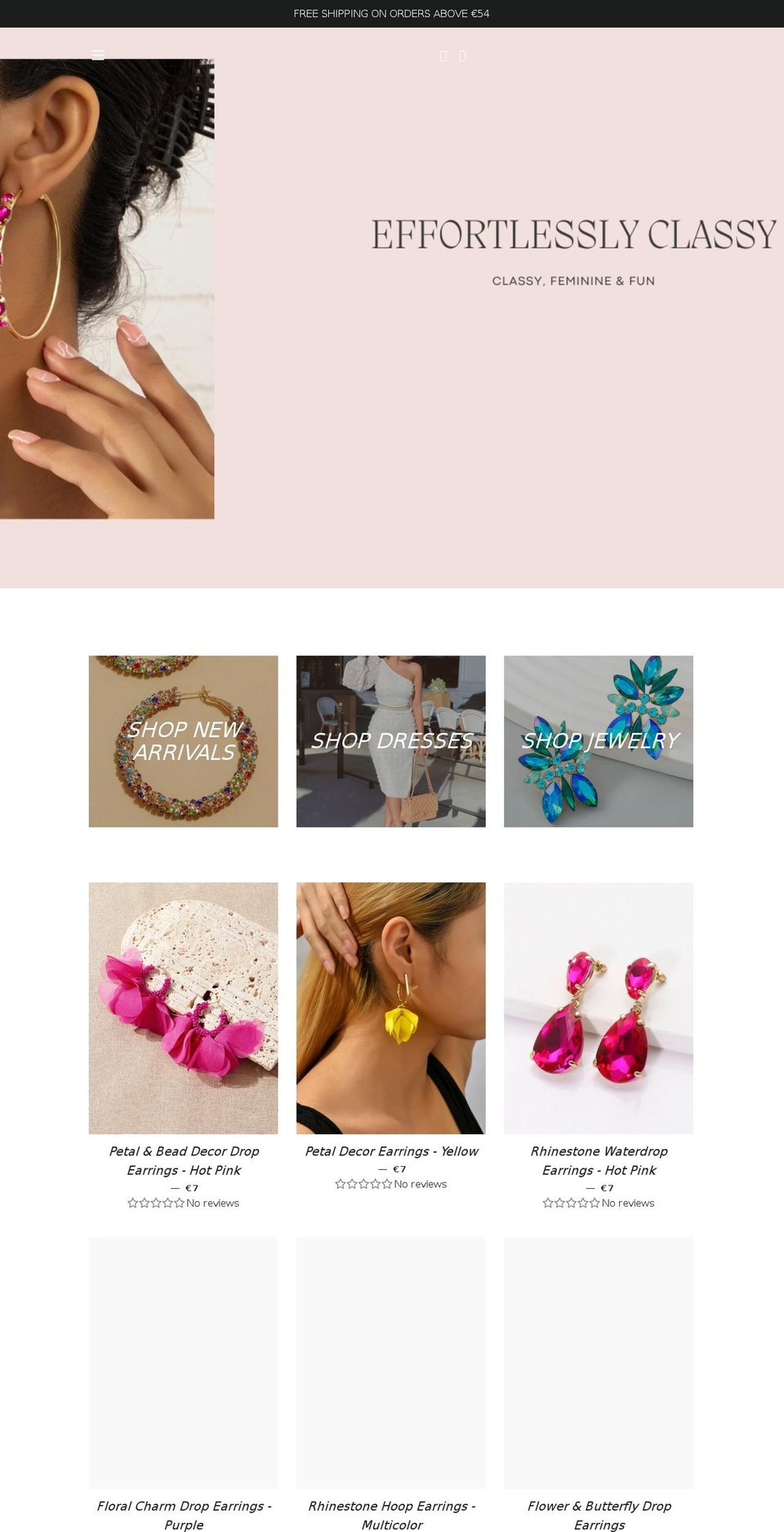 effortlesslyclassy.com shopify website screenshot