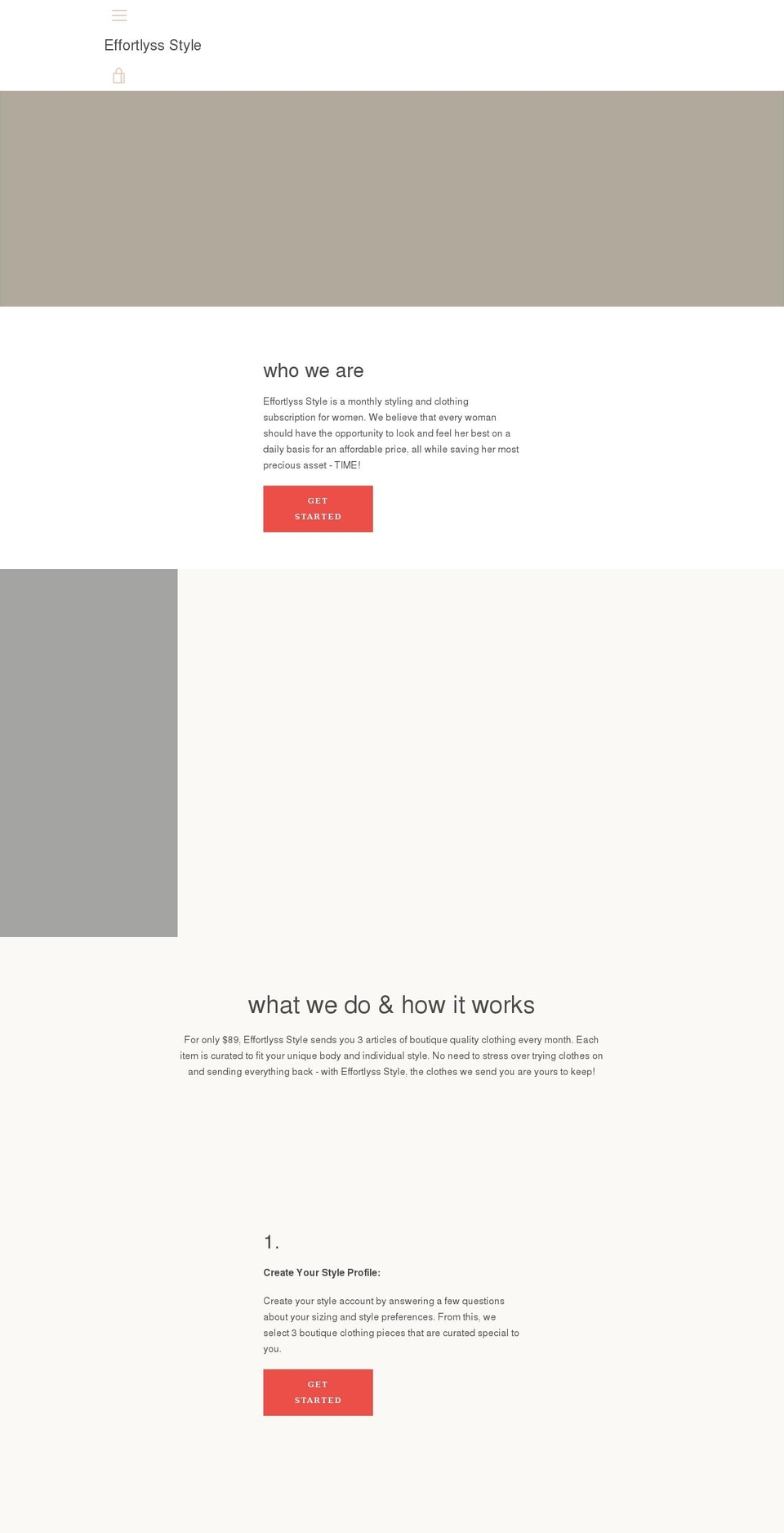 effortlyssstyle.com shopify website screenshot