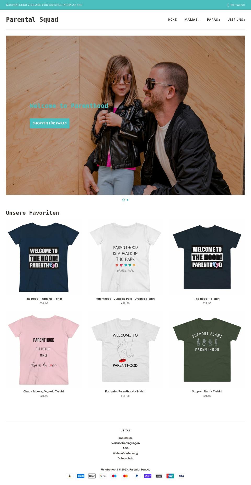 efftingstore.com shopify website screenshot