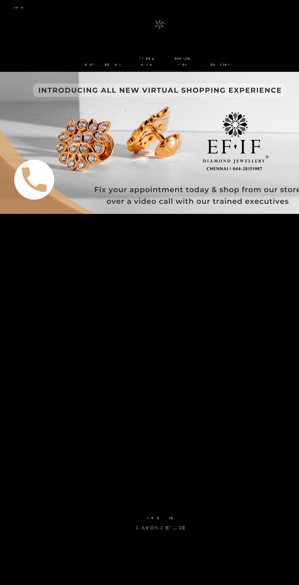 efifdiamonds.com shopify website screenshot